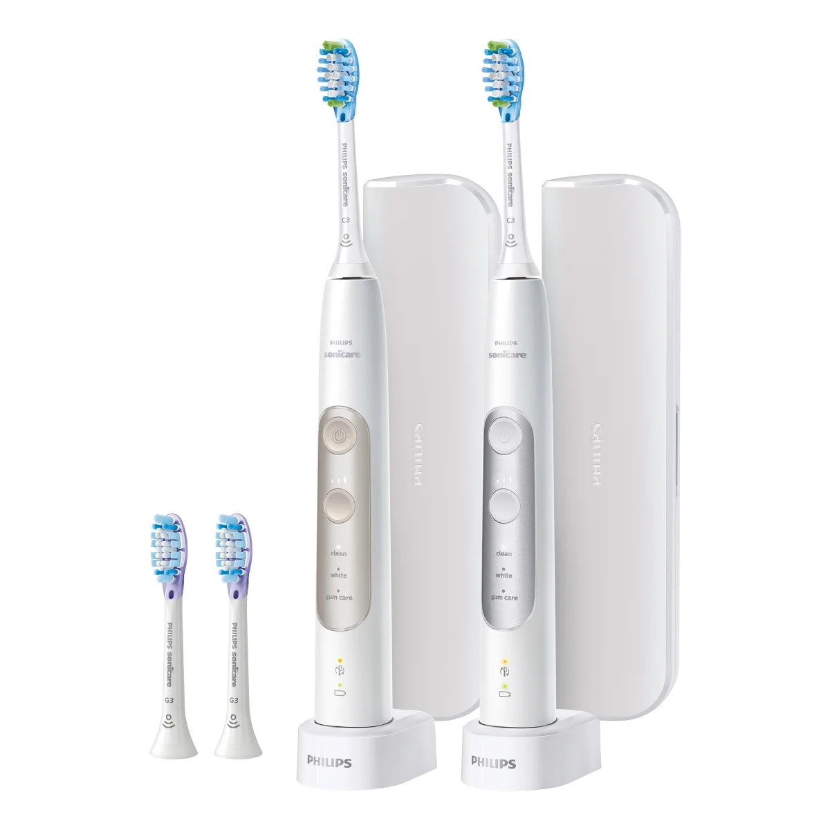Philips Sonicare PerfectClean Rechargeable Electric Toothbrush, 2-pack - Retail $169