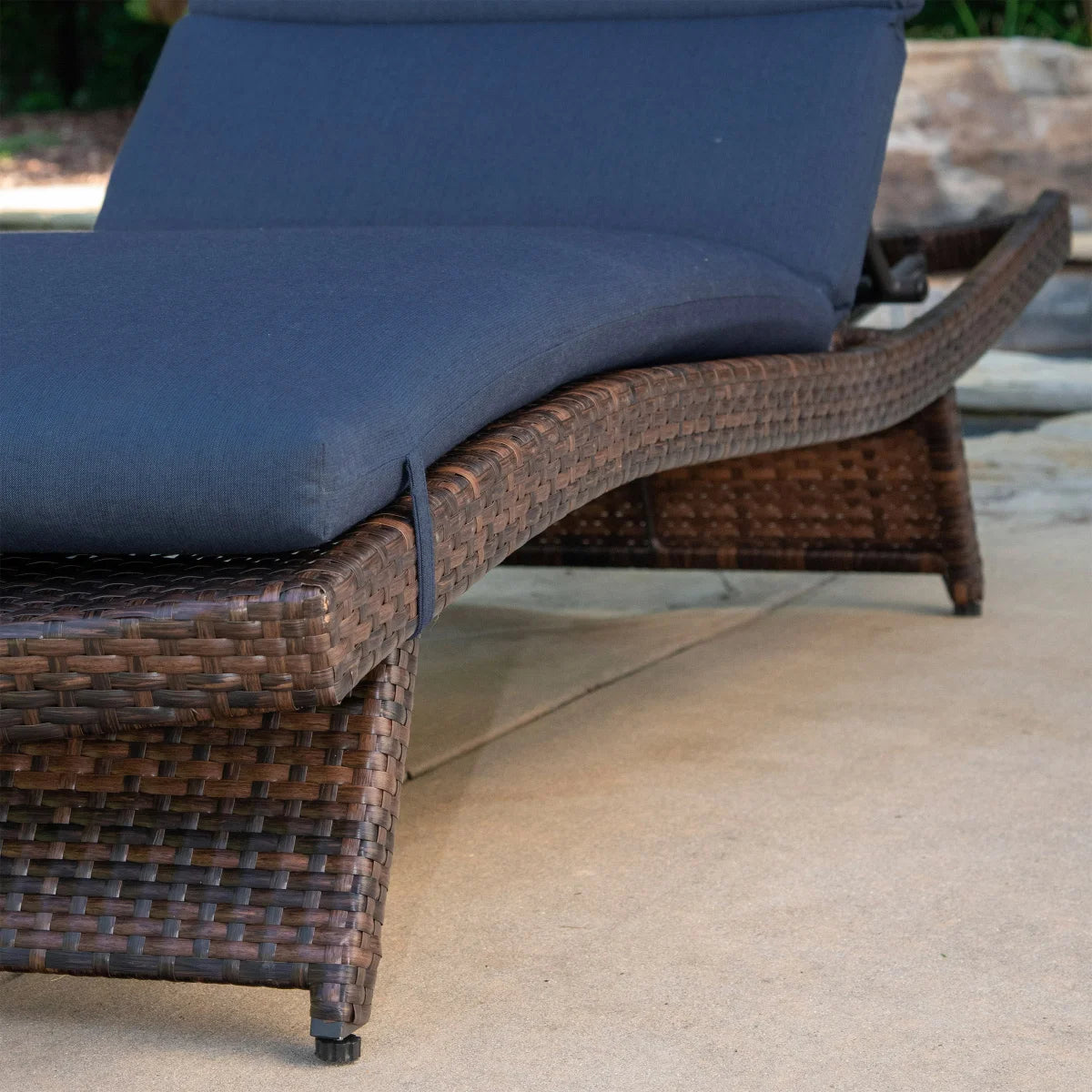 NEW - Peak Season Blue Outdoor Chaise Cushion, 2-pack