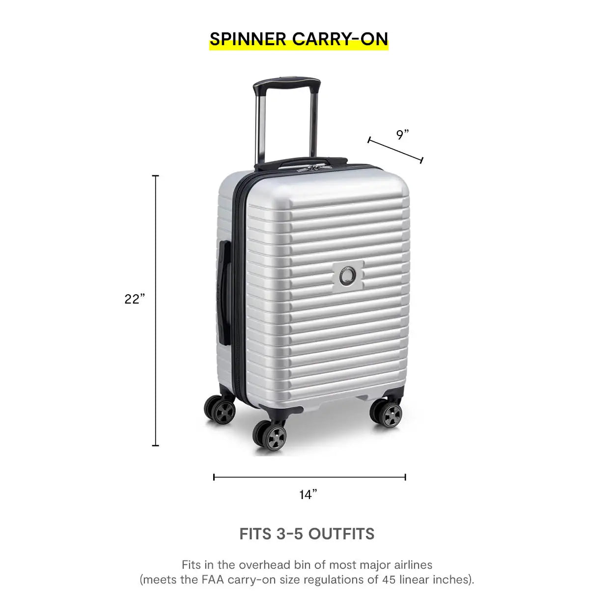 Costco - Delsey Silver 2-piece Hardside Trunk Set - Retail $149