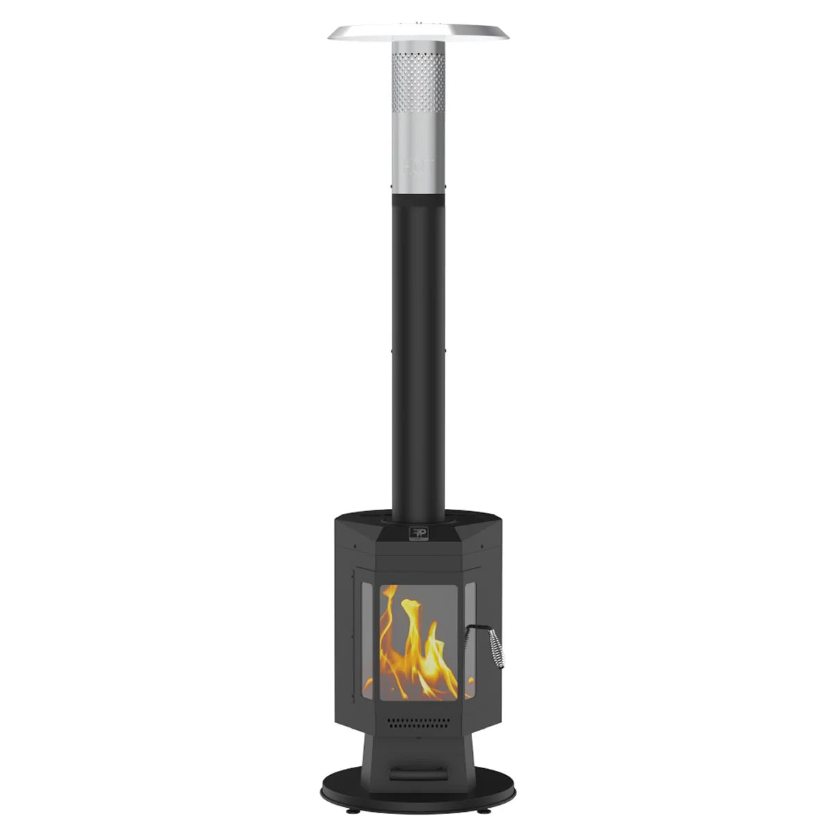 NEW - FlamePro 81in H Steel Patio Pellet Heater - Retail $279