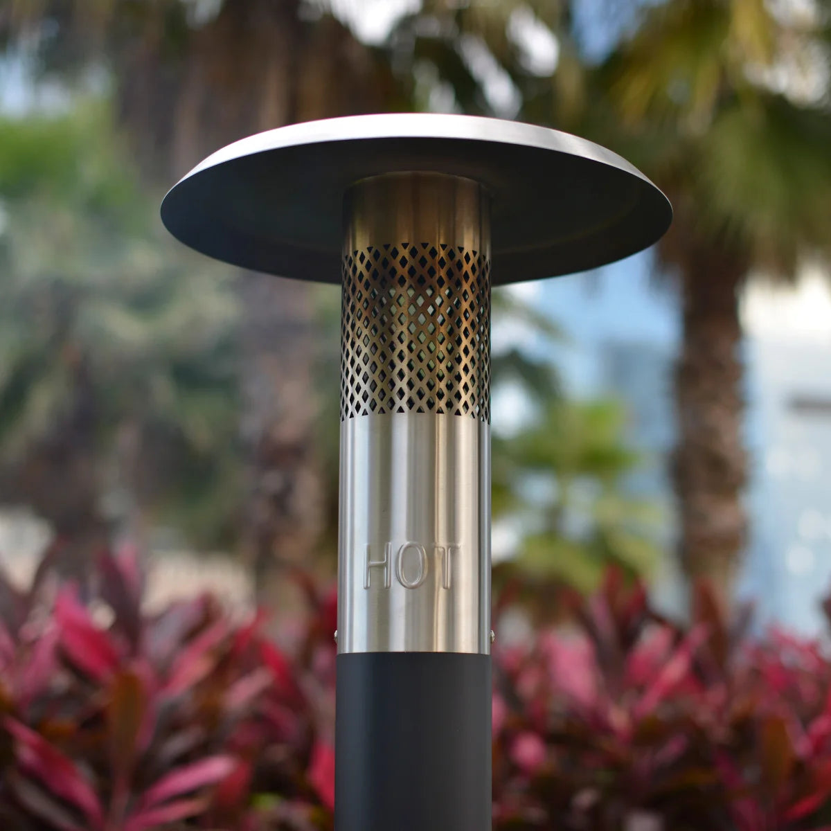 NEW - FlamePro 81in H Steel Patio Pellet Heater - Retail $279