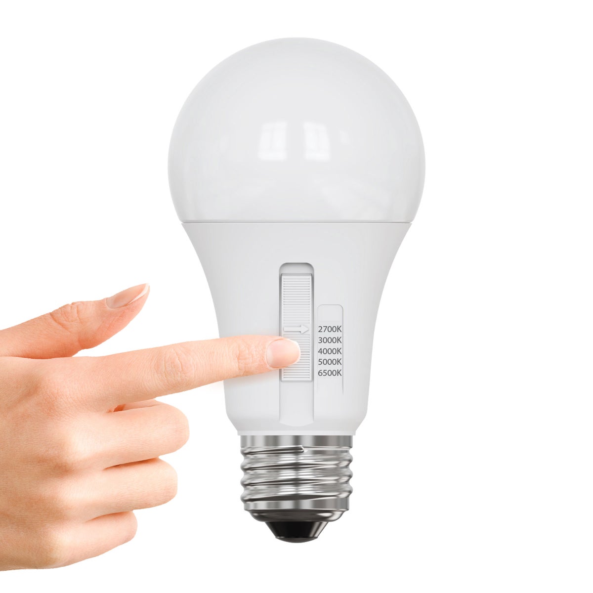 Feit Electric 60W Replacement 5-CCT LED A19 Bulbs, 6 Pack