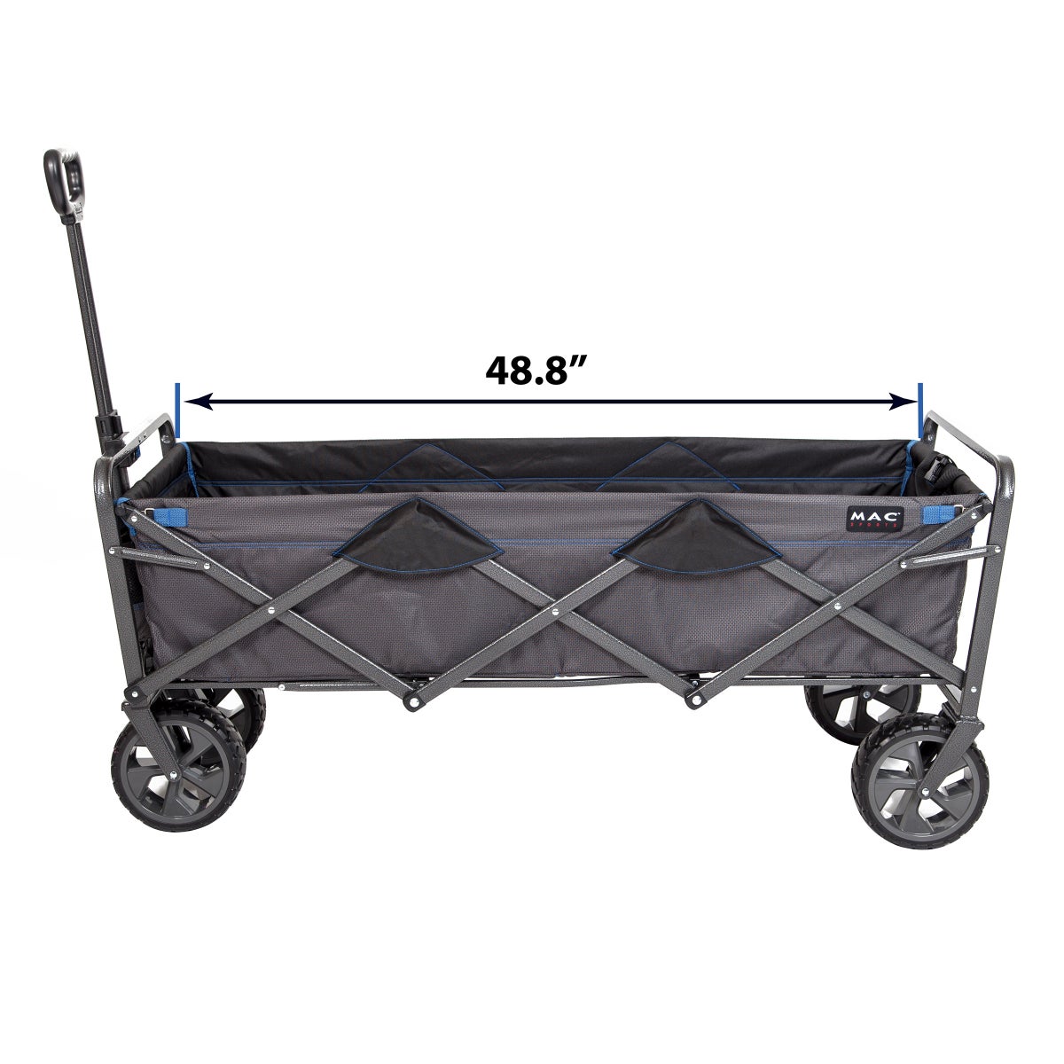Mac Sports Deluxe Extended Folding Wagon with Brakes