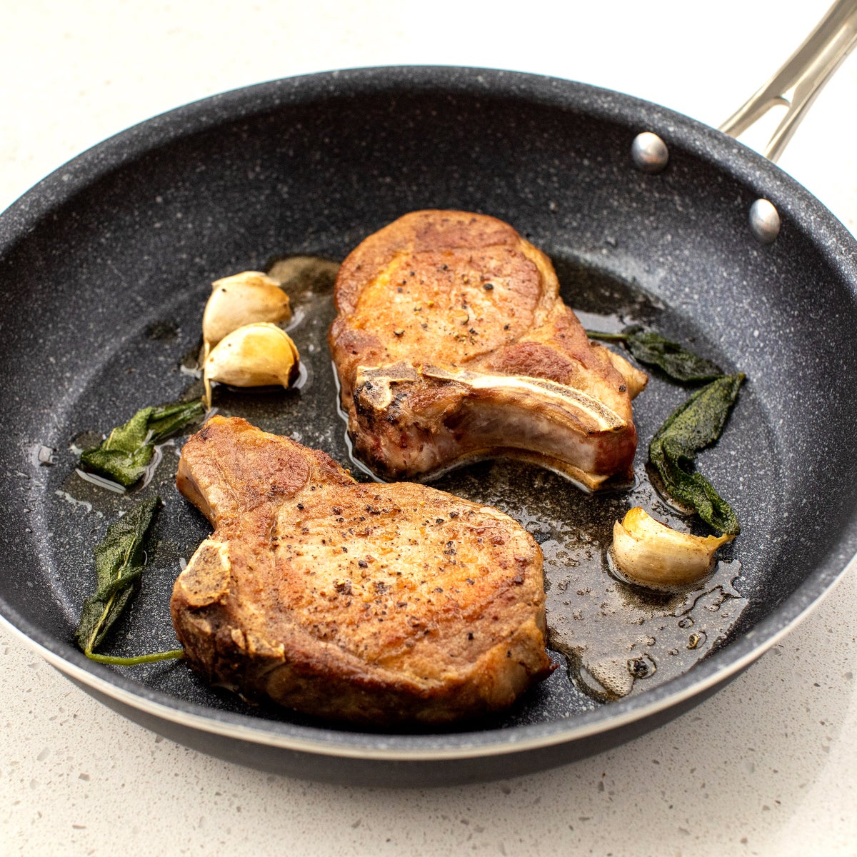 Nordic Ware Basalt Ceramic Non-Stick 3-Piece Skillet Set