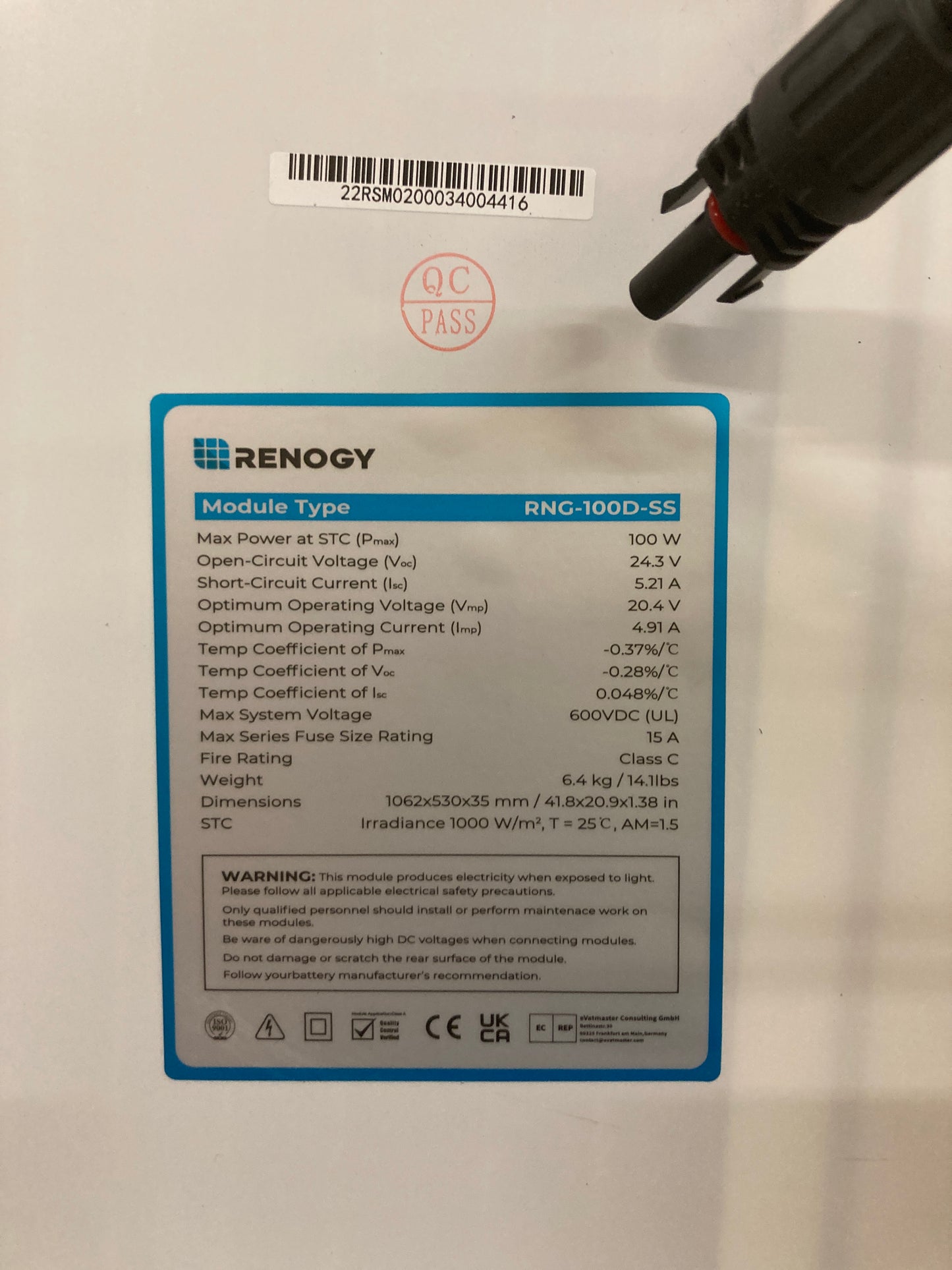 Renogy 400 Watt 12 Volt Premium 4 Pcs 100W Panel+40A MPPT Charge Controller+ Bluetooth Module Fuse+ Mounting Z Brackets+Adaptor Kit +Tray Cables Set, 400W, Grid 12V Solar Power System Default Title