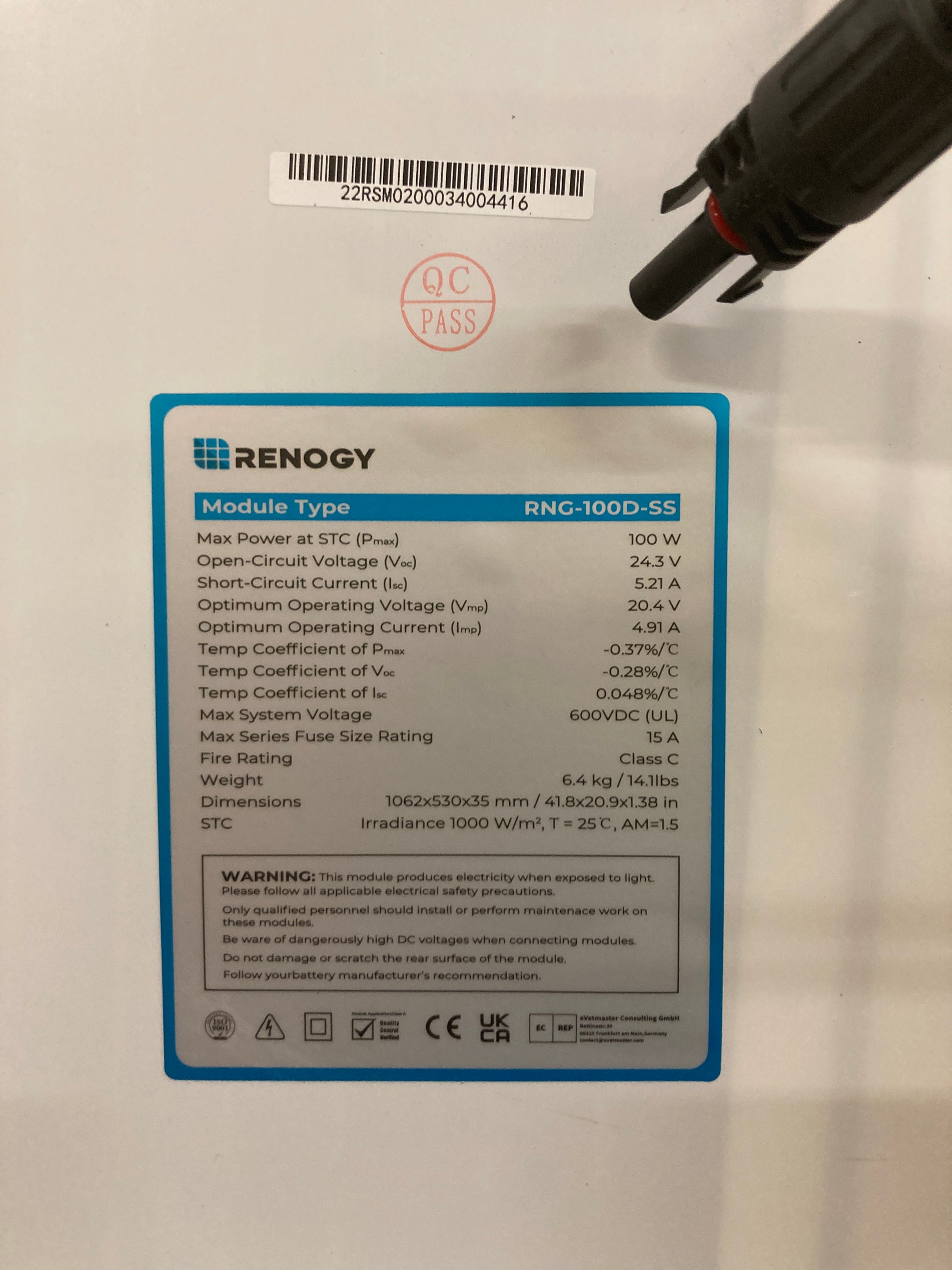 Renogy 400 Watt 12 Volt Premium 4 Pcs 100W Panel+40A MPPT Charge Controller+ Bluetooth Module Fuse+ Mounting Z Brackets+Adaptor Kit +Tray Cables Set, 400W, Grid 12V Solar Power System Default Title