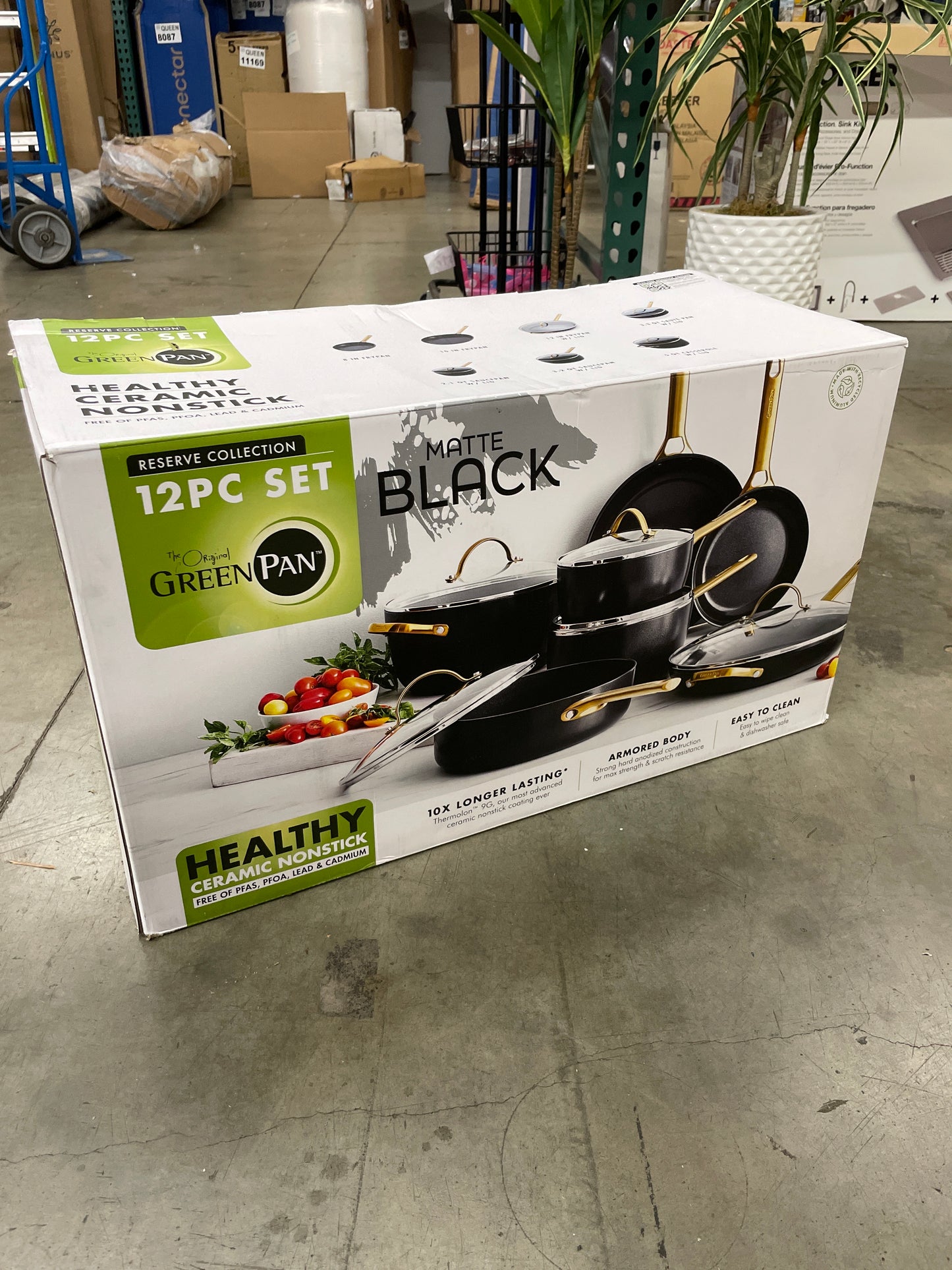 GreenPan Reserve 12-piece Cookware Set - Retail $280