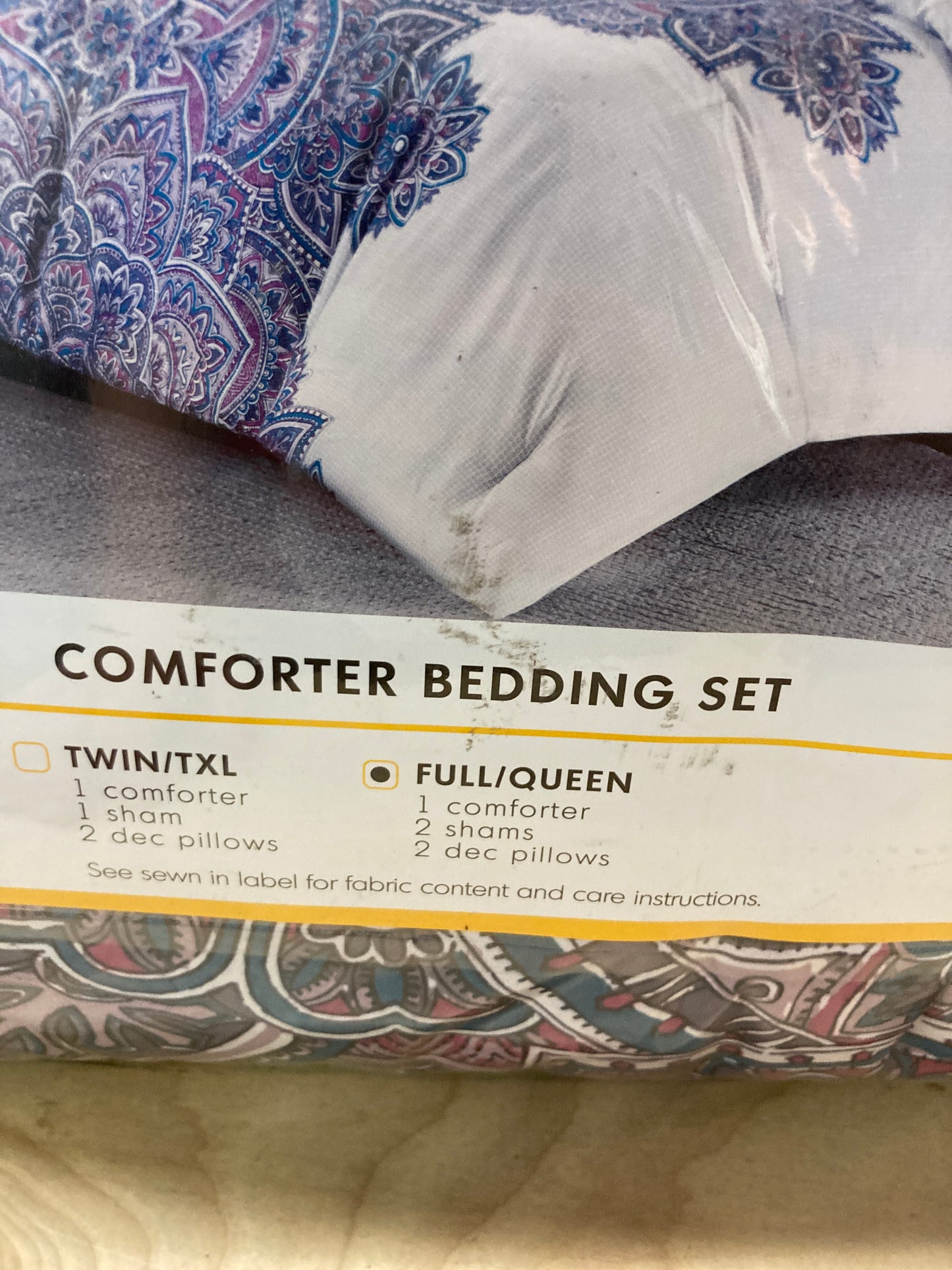 Intelligent Design Mila Comforter Bed Sets – All Season Ultra Soft Microfiber Teen Bedding - Perfect For Dormitory-Great For Guest and Girls Bedroom, Full/Queen, Medallion Purple 5 Piece Default Title