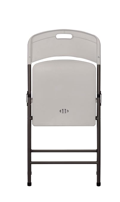 Folding Plastic Chair with 350-Pound Capacity - 6-Pack, Commercial Grade Folding Chair,White (White, 6-Picks) - Retail $110