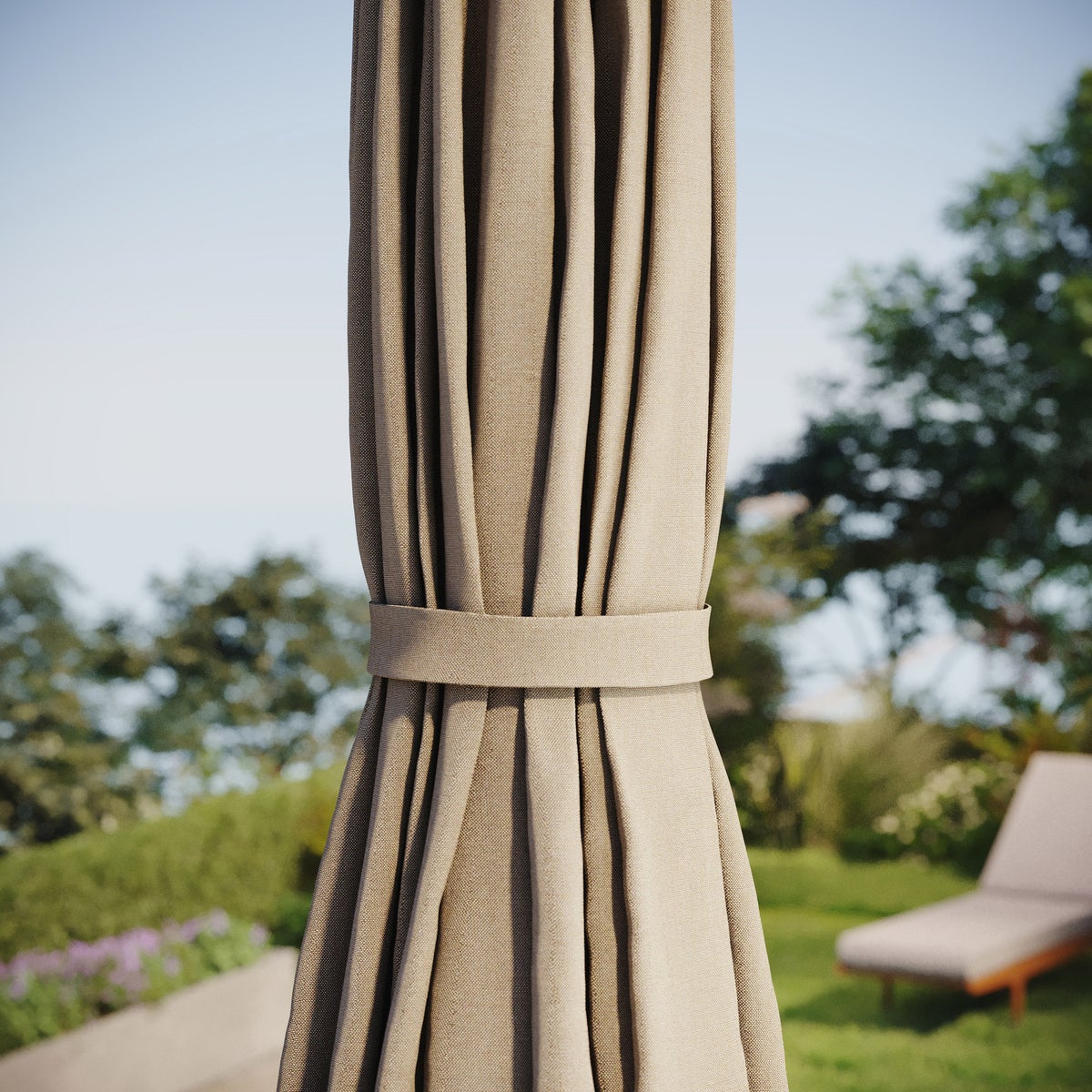 Seasons Sentry 8' x 11' Height Adjustable Market Umbrella - Retail $200