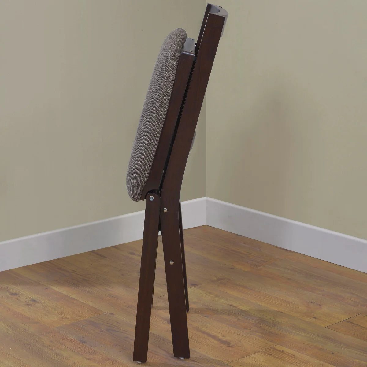 NEW - Stakmore Wood Upholstered Folding Chair, 2-pack - Retail $99