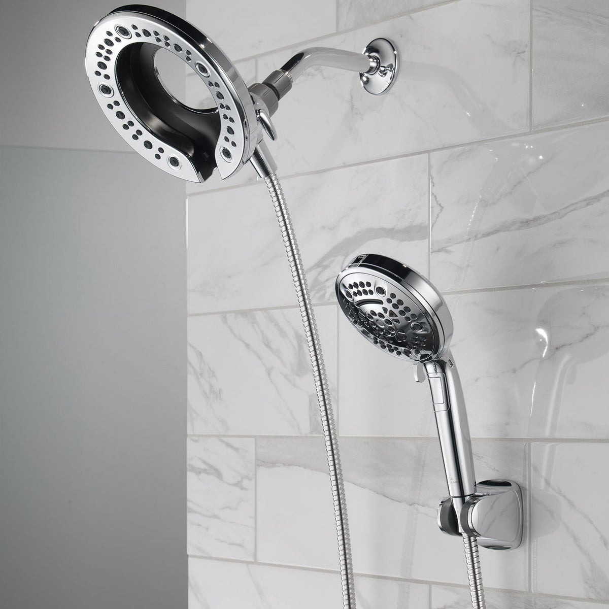 Delta In2ition Chrome 7-setting Dual Shower Head
