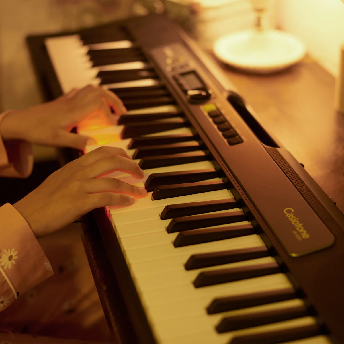 NEW - Casio Casiotone 61-Key Lighted Keyboard With Sustain Pedal, Protective Case Bundle - Retail $199