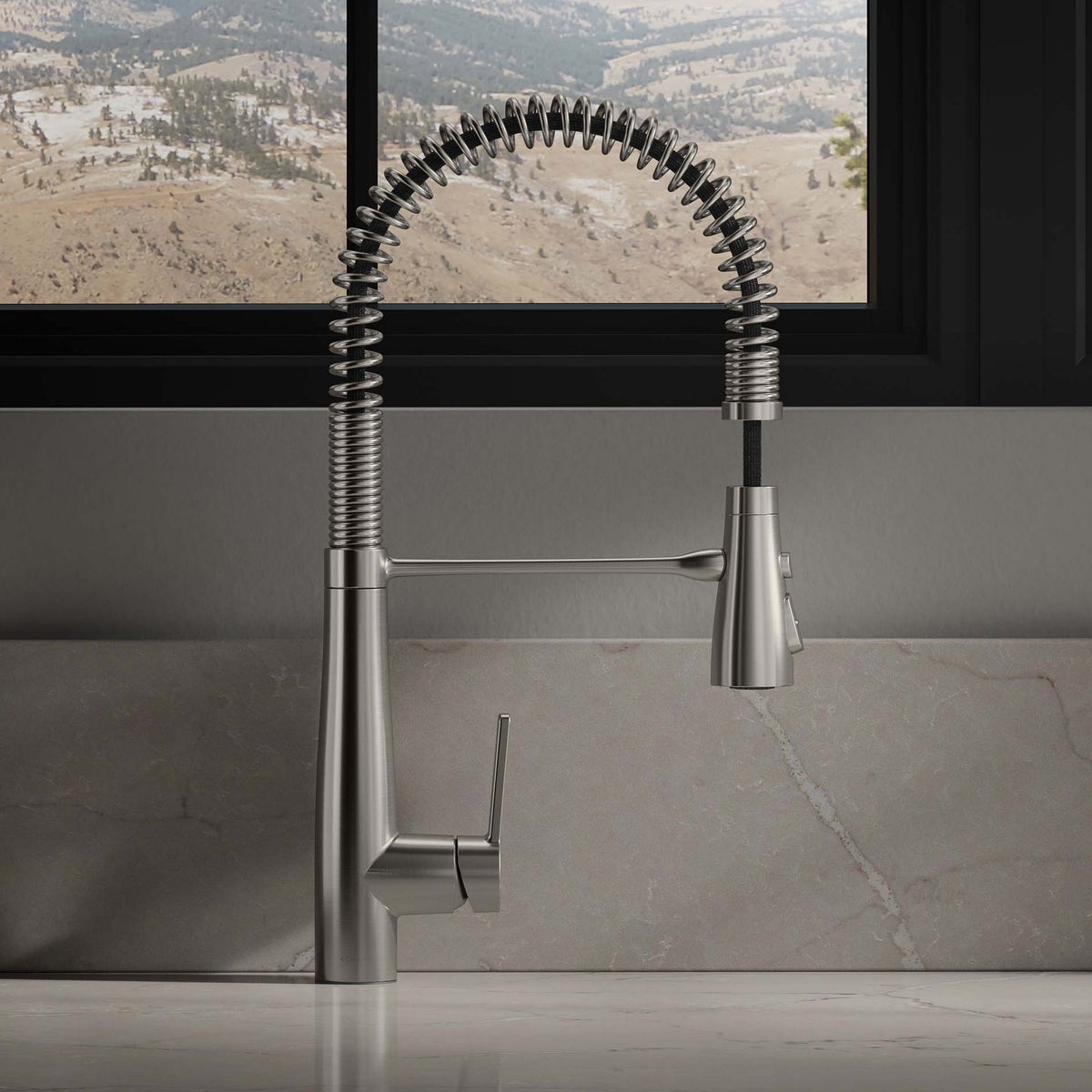 NEW - Kohler Vind Semi-Professional Pull-Down Kitchen Sink Faucet