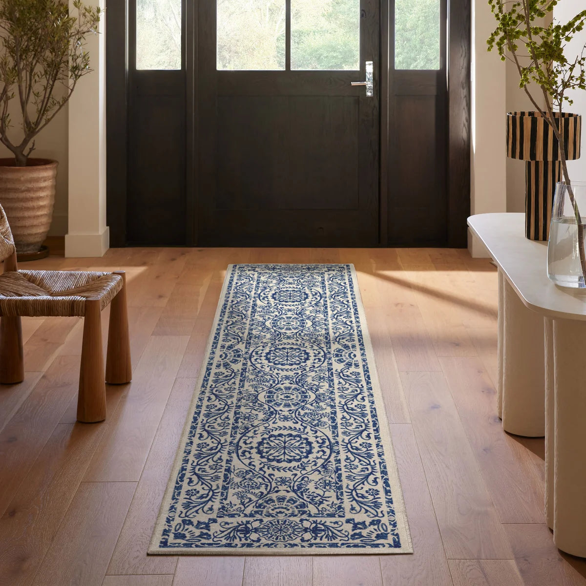 Ruggable Flatwoven Washable Delphina Runner Rug, 3 ft x7 ft- Retail $119