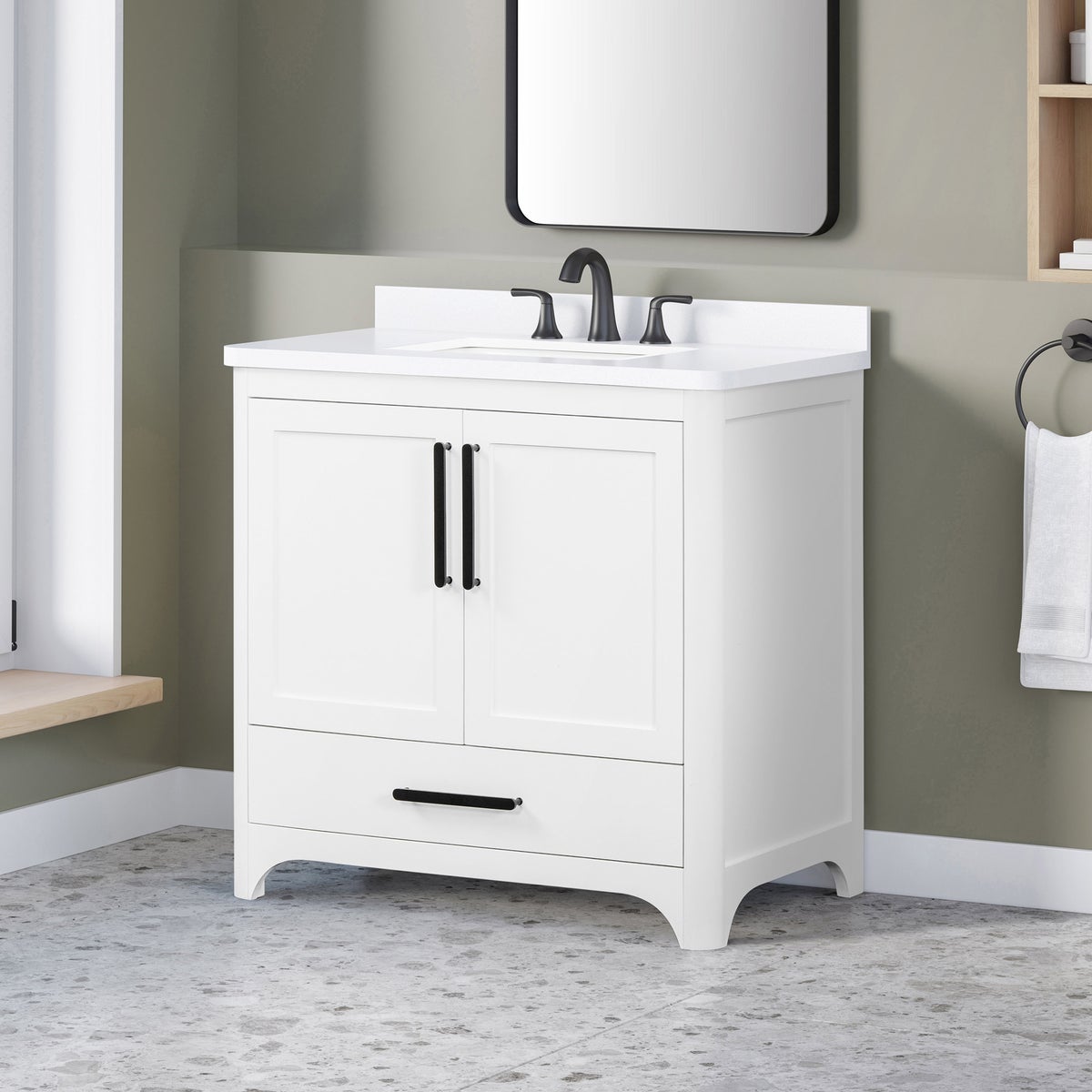NEW - OVE Decors Adrian Bath Vanity in Pure White