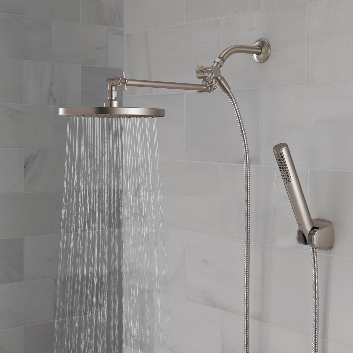 Delta Adjustable Shower Head with Hand Shower