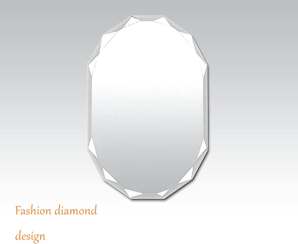 NEW - SNUGACE Single Beveled Edge Frameless Wall Mount Bathroom Vanity Mirror, 24in X 36in |Silver| - Retail $86