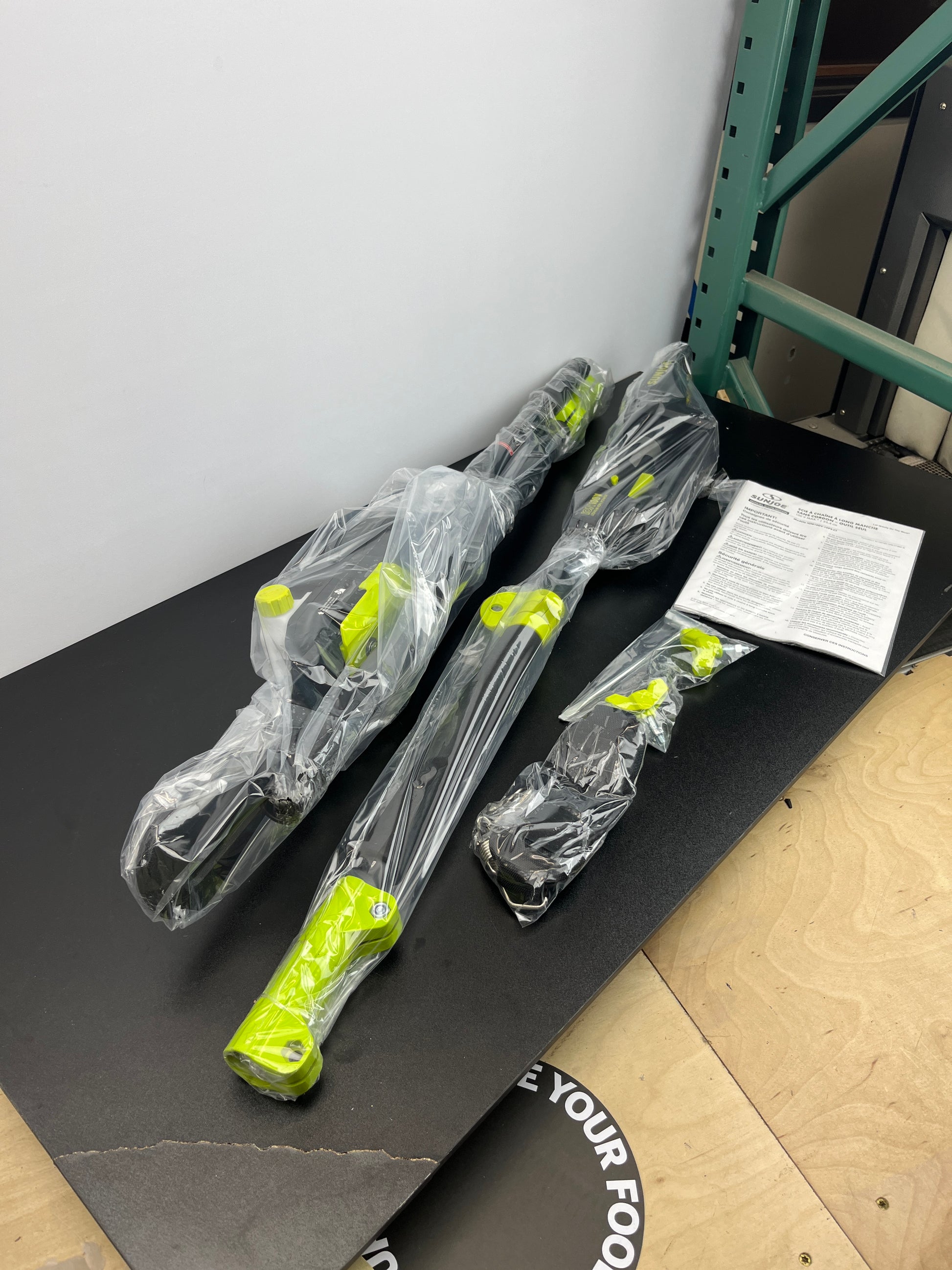 Sun Joe iON100V-10PS-CT 10-Inch 100-Volt Max Lithium-iON Cordless Telescoping Pole Chain Saw, Tool Only - Retail $144