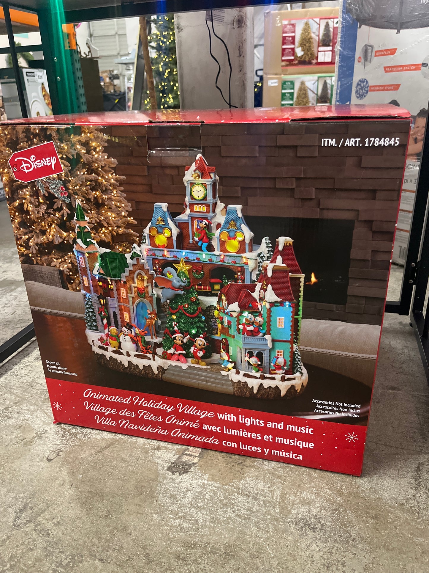 Disney Animated Holiday Village with lights and music