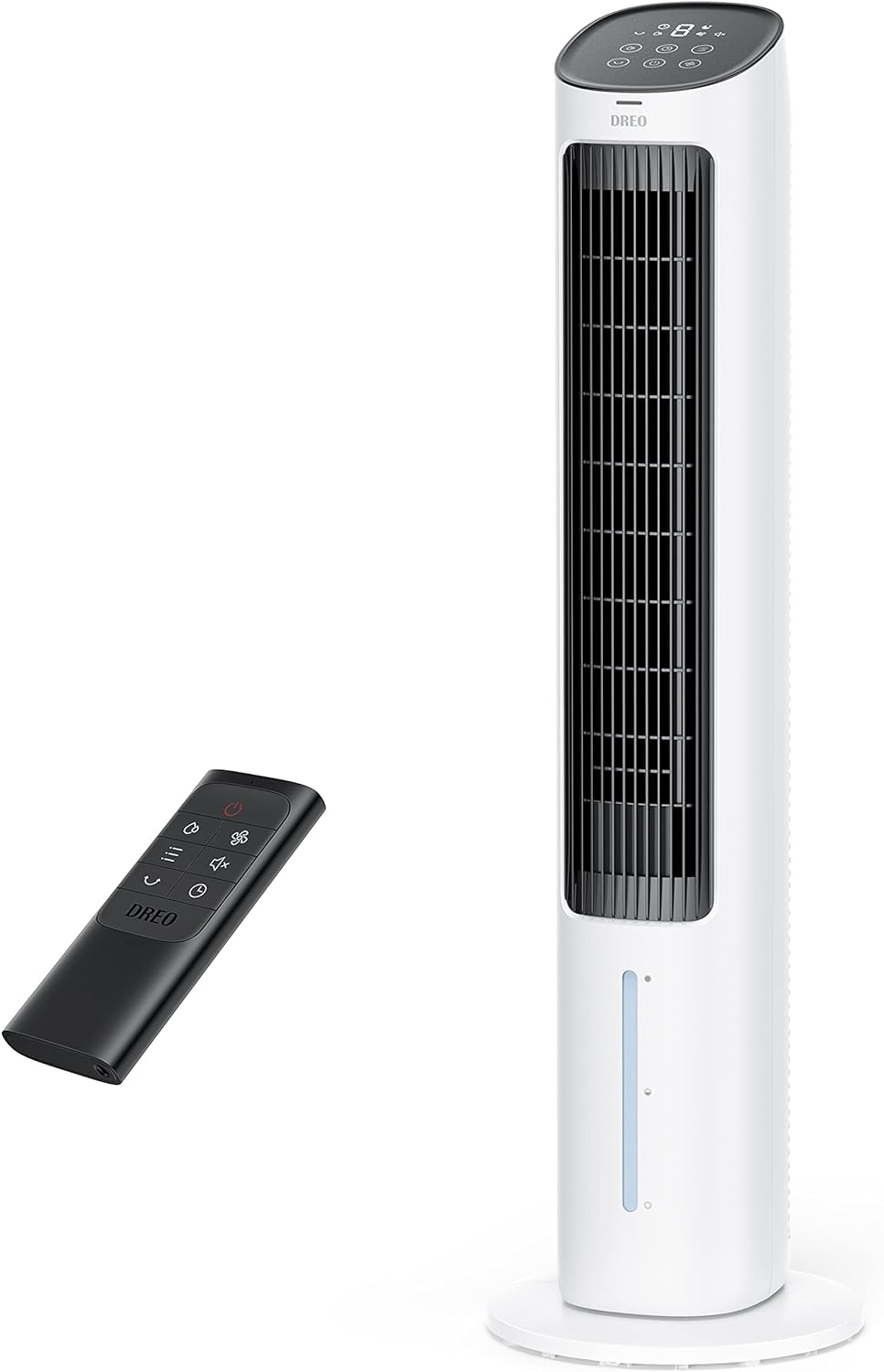 NEW - Dreo Cooling Fans That Blow Cold Air, 40" Evaporative Air Cooler, 2023 Upgrade Tower Fan for Bedroom with 80° Oscillating, Ice Packs, Remote Control, 3 Modes 4-Speed Quiet Floor Fan Home/Office - Retail $143