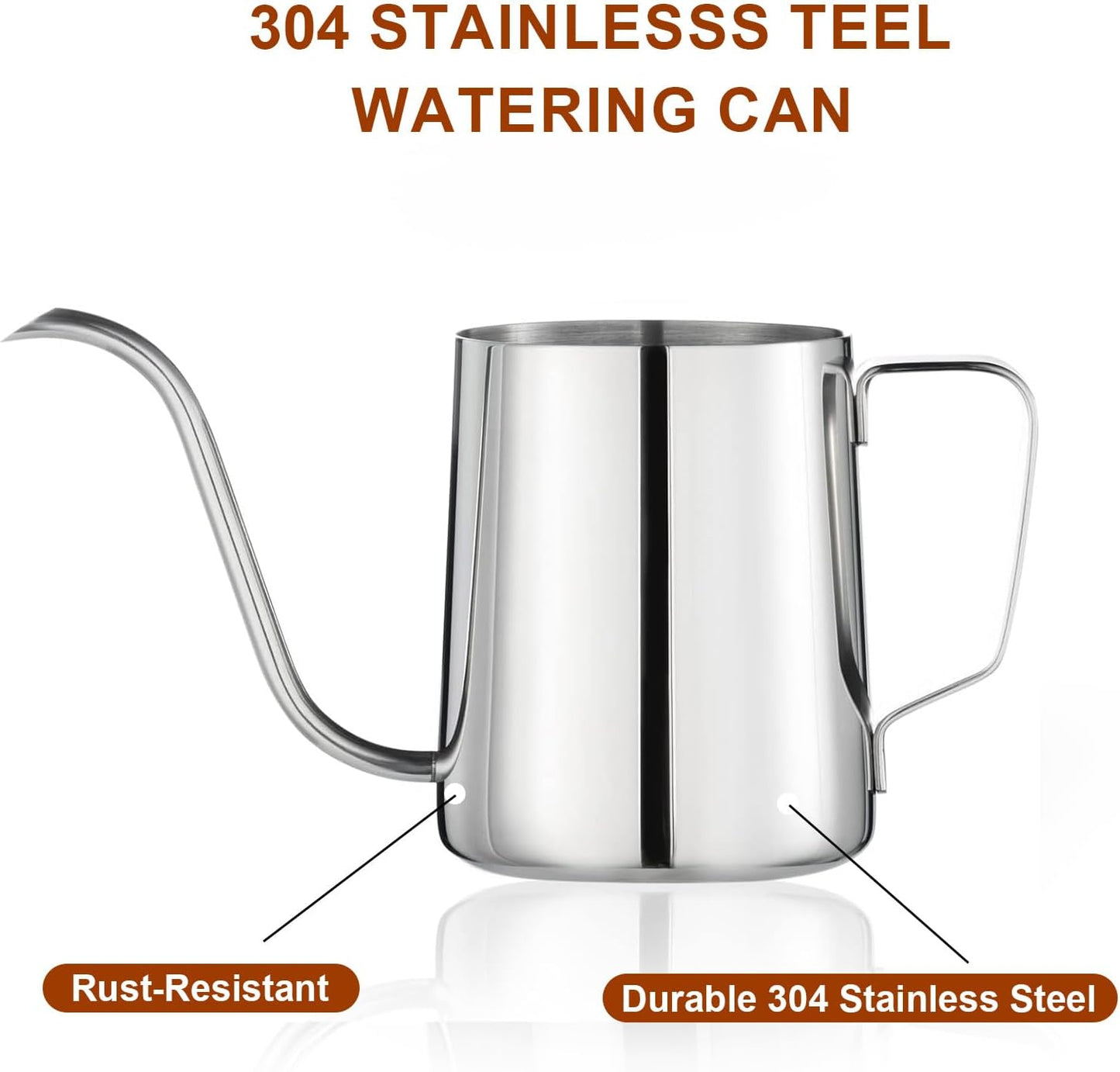 Small Watering Can for Indoor Plants, Mini Indoor Watering Can with Long Spout and Handle 12 Oz