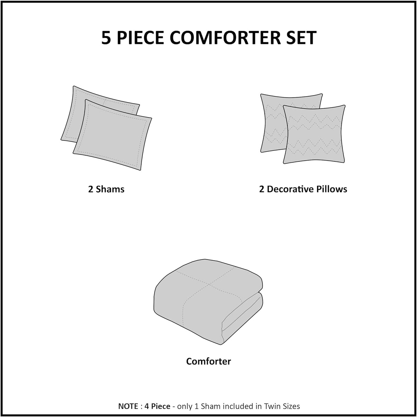 NEW - Intelligent Design Mila Comforter Bed Sets – All Season Ultra Soft Microfiber Teen Bedding - Perfect For Dormitory-Great For Guest and Girls Bedroom, Full/Queen, Medallion Purple 5 Piece - Retail $63