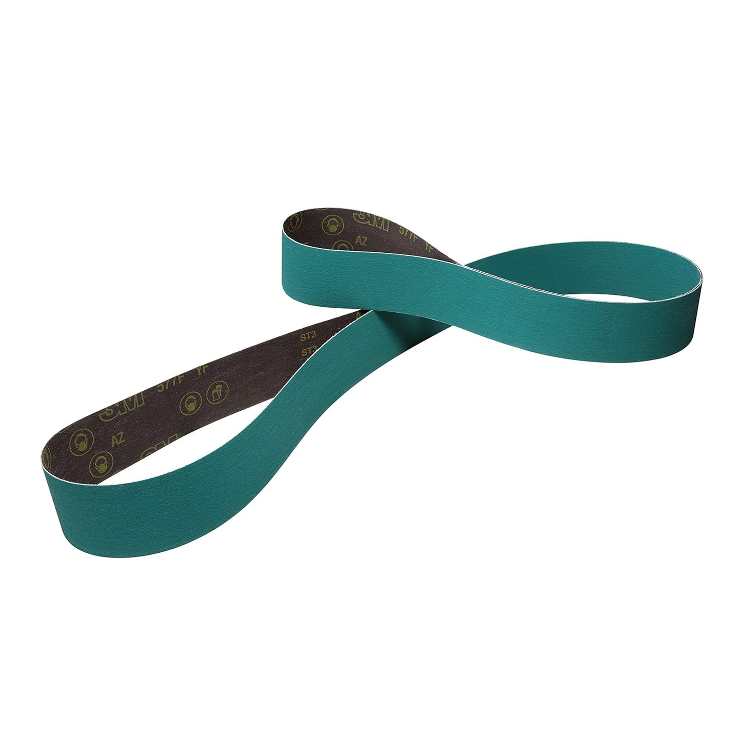 5 Belts - 3M Cloth Belt 577F - 36 Grit Alumina Zirconia AZ Belt For Metal Grinding - YF-Weight Backing - Grinding Aid - 3" x 132" - Retail $54