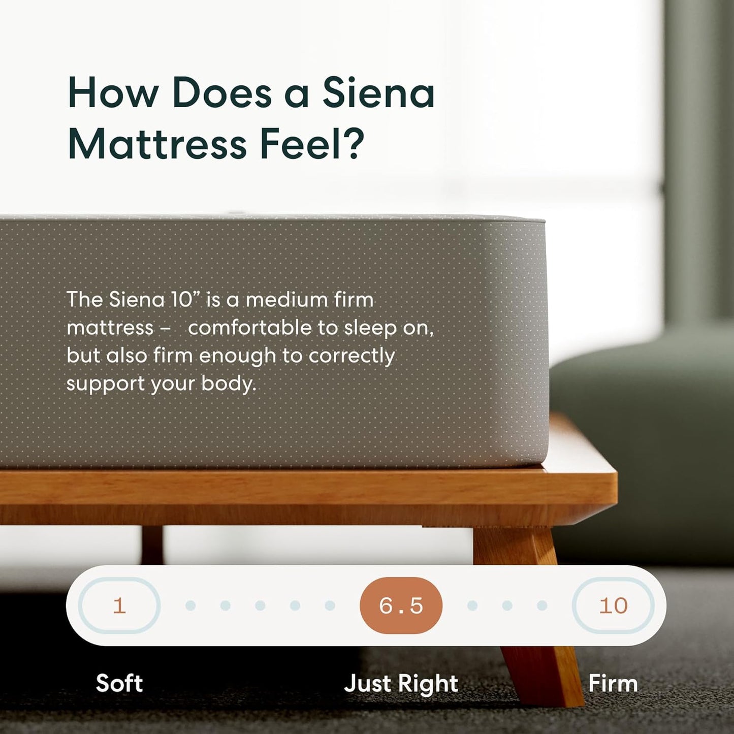 NEW - Siena 10 Inch Full Gel Memory Foam Mattress - Medium Firm - Premium Pressure-Relieving Layers - CertiPUR- Certified, White - Retail $349