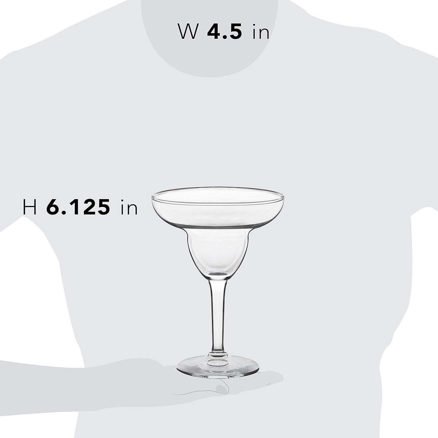 NEW - Libbey Margarita Party Glasses, 9-ounce, Set of 12 - Retail $34