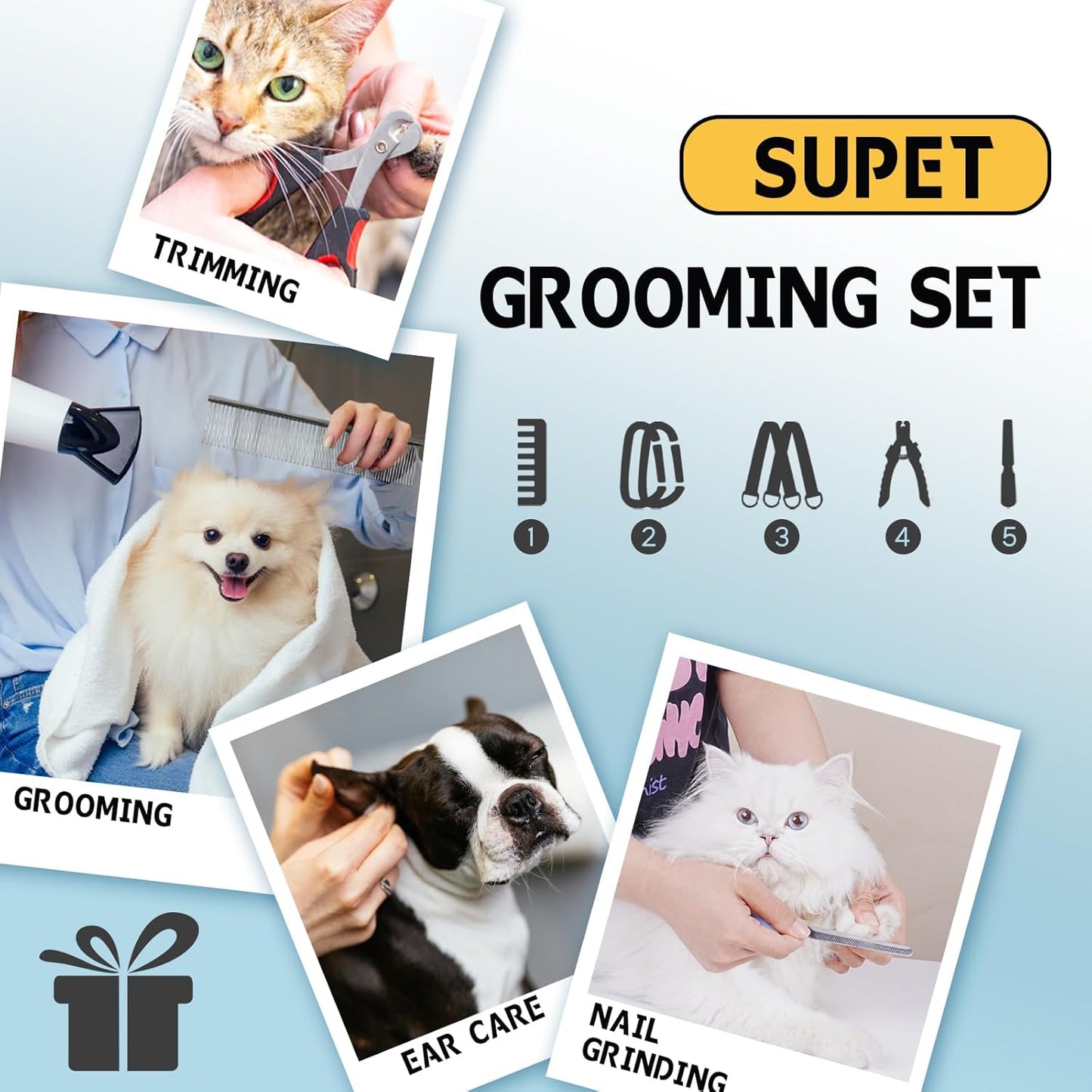 Supet Dog Grooming Hammock Harness for Dogs Cats, Restraint Dog & Small Animal Leashes Sling for Groomingk for Nail Trimming (Black Currant, XS)