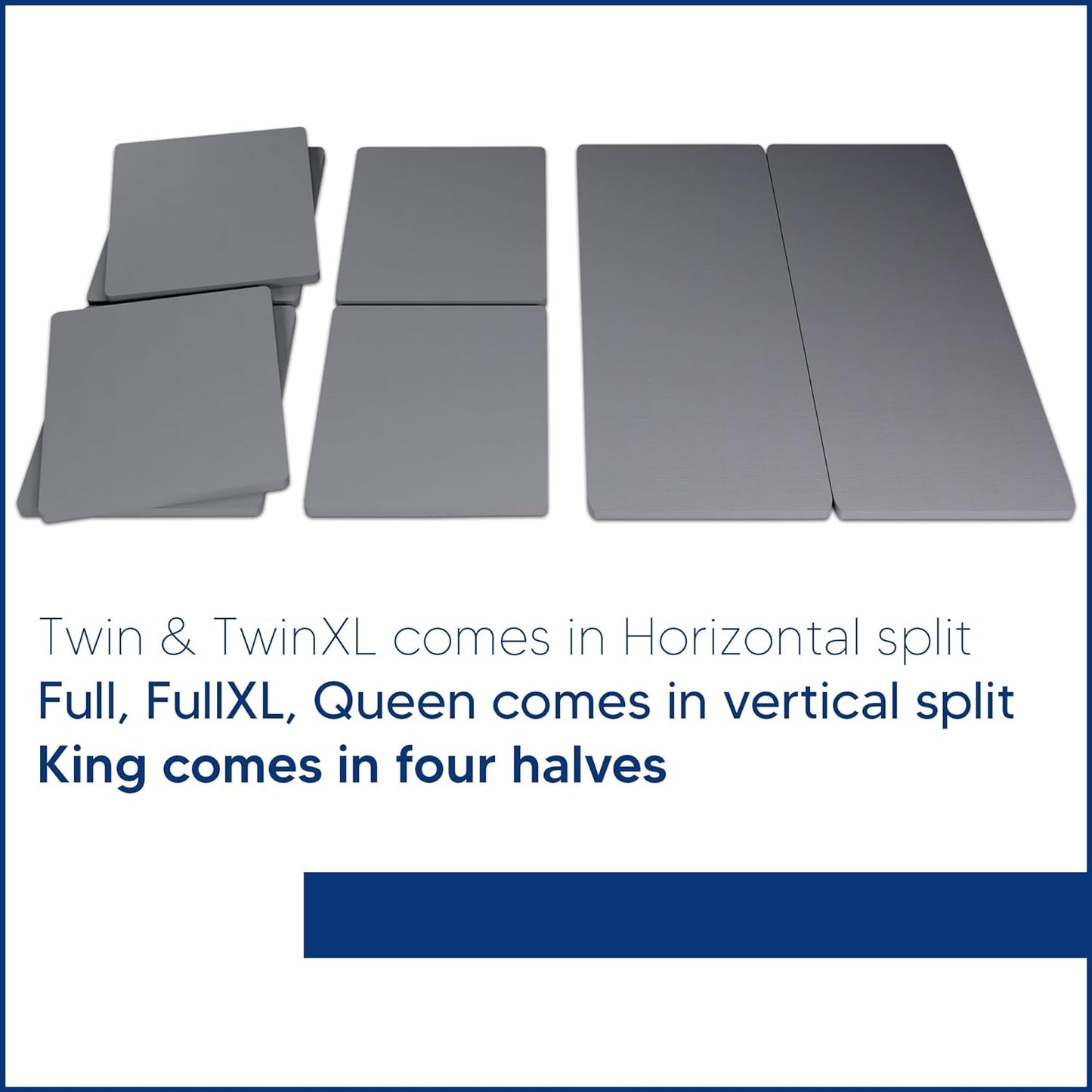 Nutan Split Fully Assembled Bunkie Board for Mattress/Bed Support, Queen, Beige - Retail $200