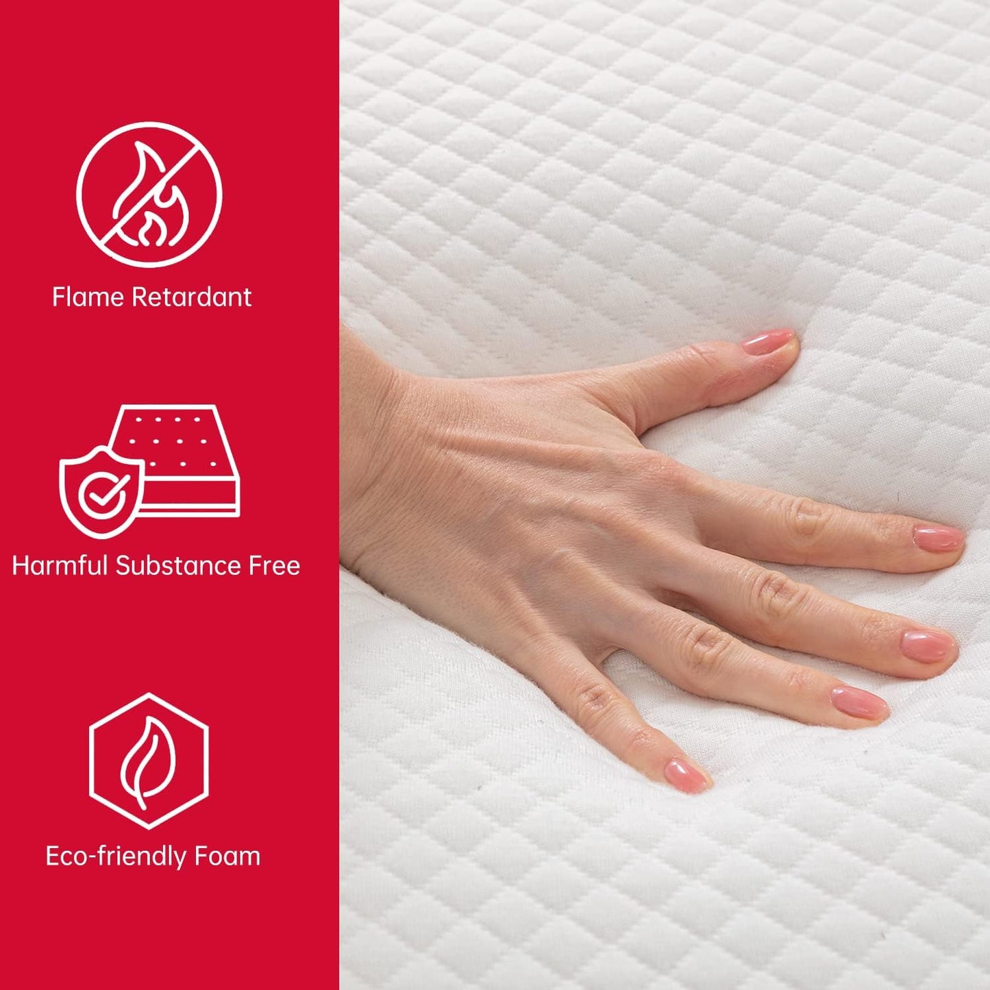 NEW - BestMassage FULL Mattress, 8 inch Gel Memory Foam Mattress for Cool Sleep & Pressure Relief, Medium Firm Mattresses CertiPUR-US Certified/Bed-in-a-Box/Pressure Relieving - Retail $164