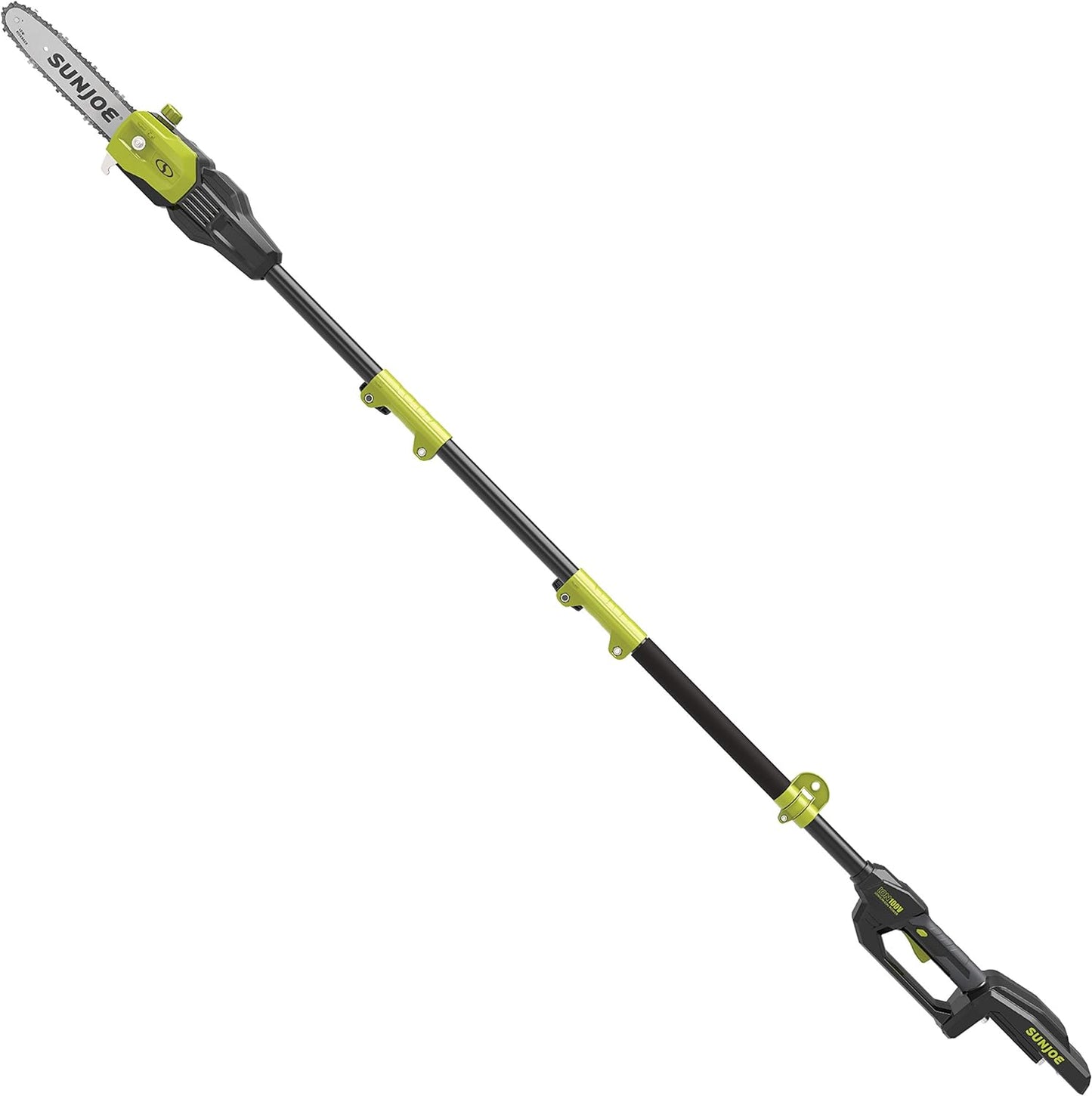 NEW - Sun Joe iON100V-10PS-CT 10-Inch 100-Volt Max Lithium-iON Cordless Telescoping Pole Chain Saw, Tool Only - Retail $144
