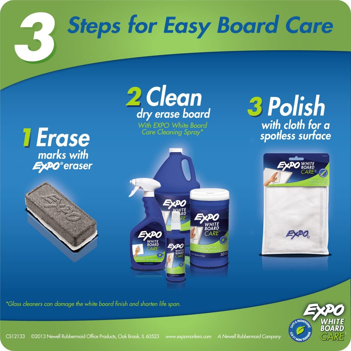 EXPO Dry Erase Whiteboard Cleaning Solution Refill, 1 Gallon