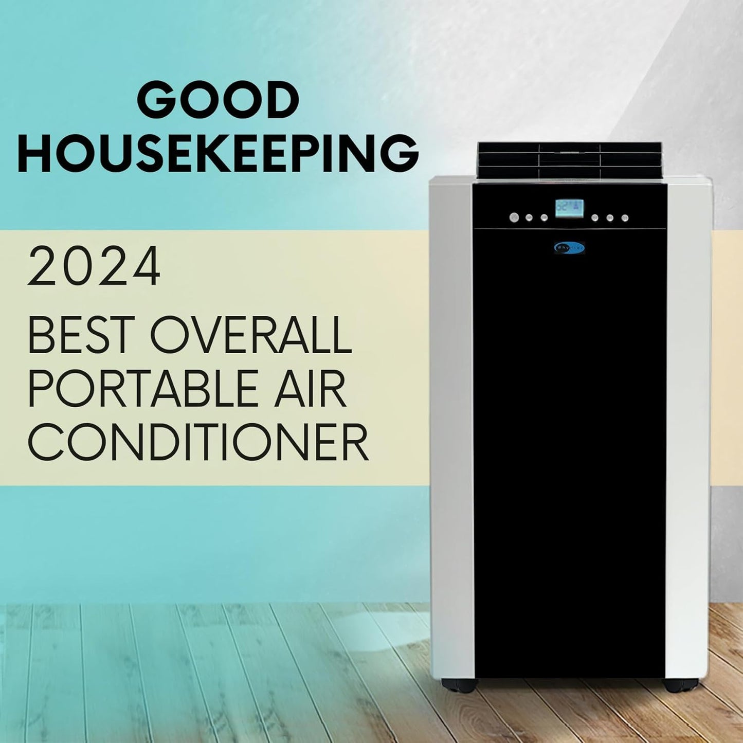 NEW - Whynter Air Conditioner 14,000 Portable Heater with Dual Hose Dehumidifier & Cooling Fan for 500 Sq Ft Rooms, Includes AC Unit Window Kit, ARC-14SH (9,200 BTU SACC), Platinum/Black - Retail $579