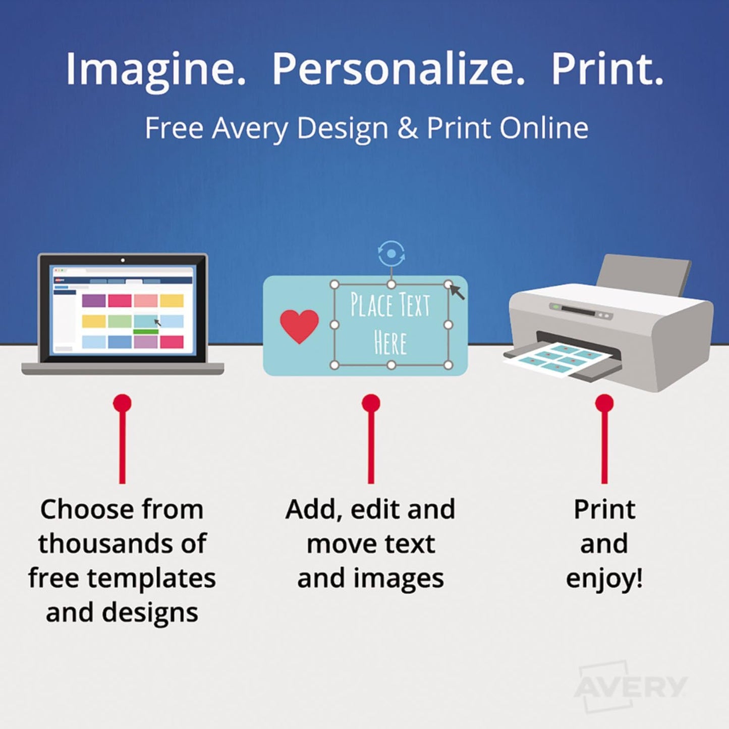 Avery 5960 Laser Labels, Mailing, 1-Inch x2-5/8-Inch, 7500/BX, White