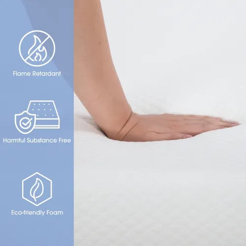NEW - 6 Inch Full Memory Foam Mattress Medium-Firm Mattress for Pressure Relief & Cooler Gel Memory Foam Mattress Bed in a Box CertiPUR-US Full Soundly Sleep - Retail $219