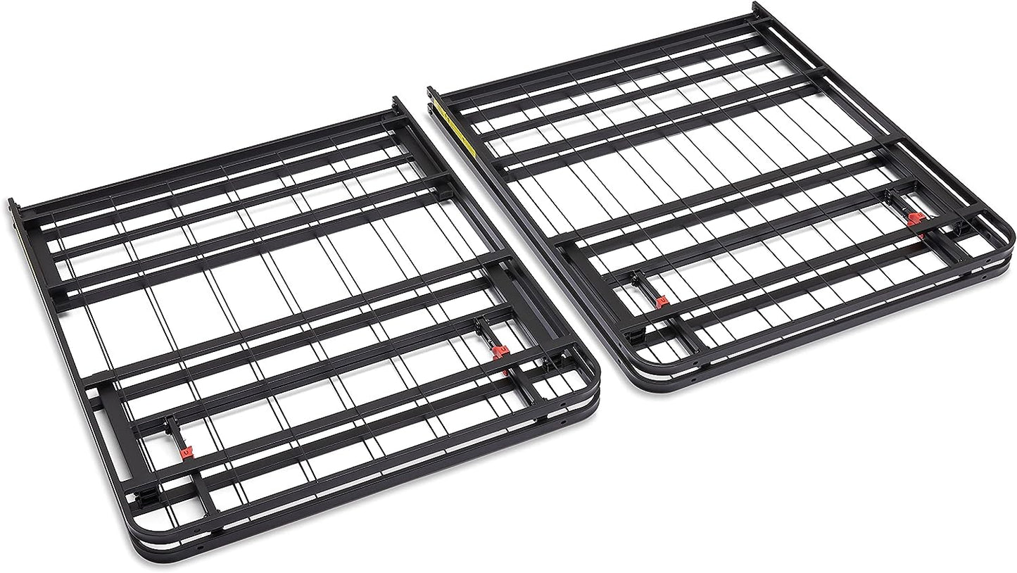 Amazon Basics QUEEN Foldable Metal Platform Bed Frame with Tool Free Setup, 14 Inches High, Sturdy Steel Frame, No Box Spring Needed - Retail $95