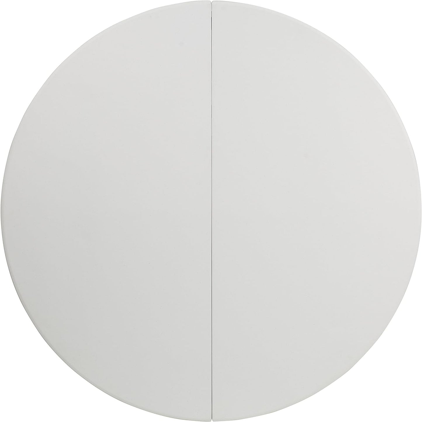 NEW - Flash Furniture Scarborough 5' Round Plastic Folding Event Table with Carrying Handle, Bi-Fold Portable Banquet Table for Indoor/Outdoor Events, White - Retail $147