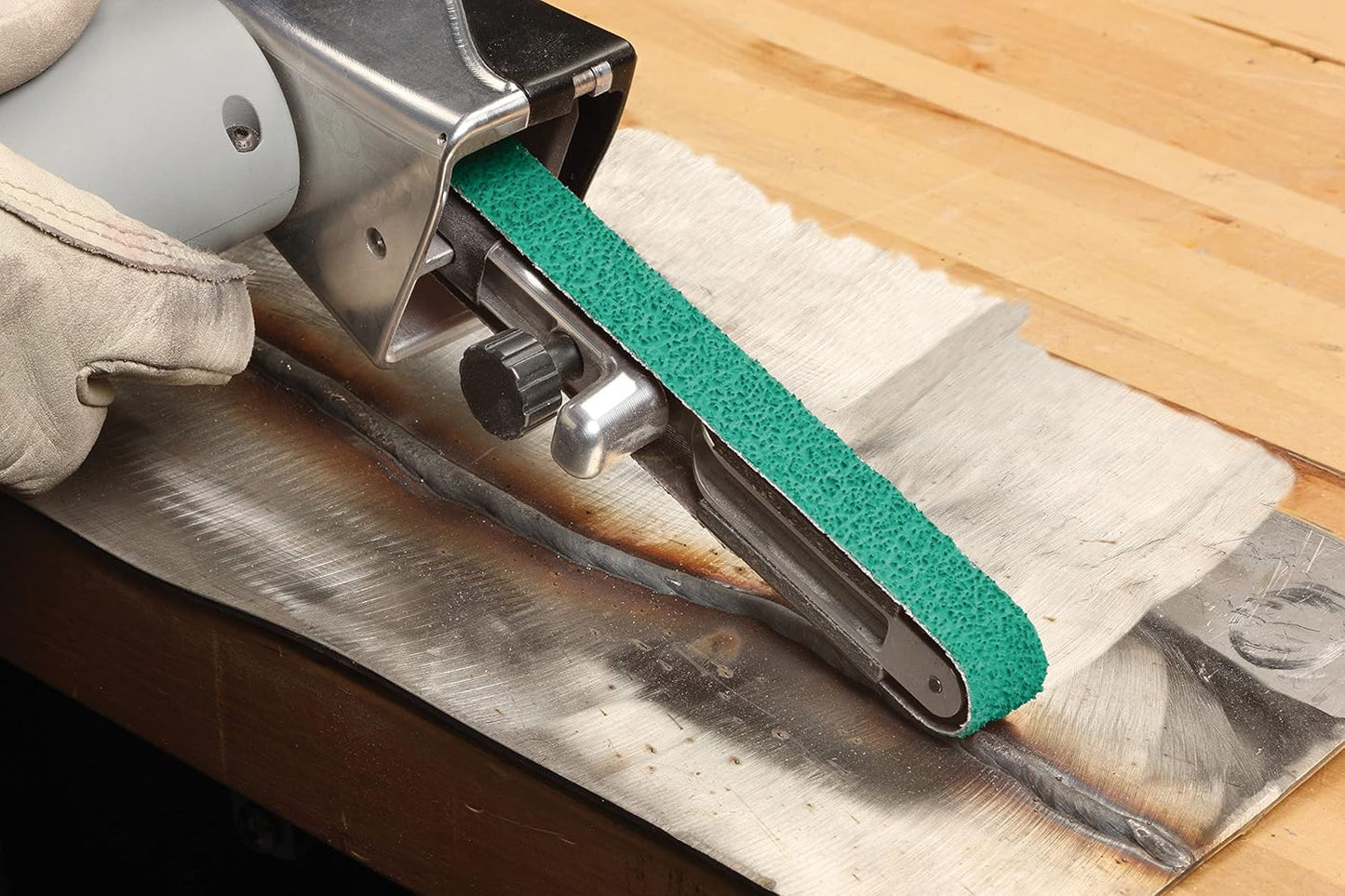 5 Belts - 3M Cloth Belt 577F - 36 Grit Alumina Zirconia AZ Belt For Metal Grinding - YF-Weight Backing - Grinding Aid - 3" x 132" - Retail $54