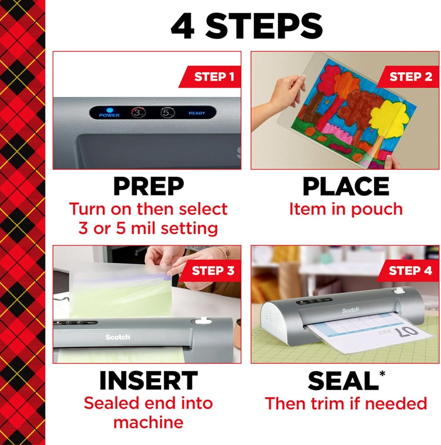 Scotch TL902VP Thermal Laminator, 1 Laminating Machine, White, Laminate Recipe Cards, Photos and Documents, For Home, Office or School Supplies, 9 in. - Retail $0