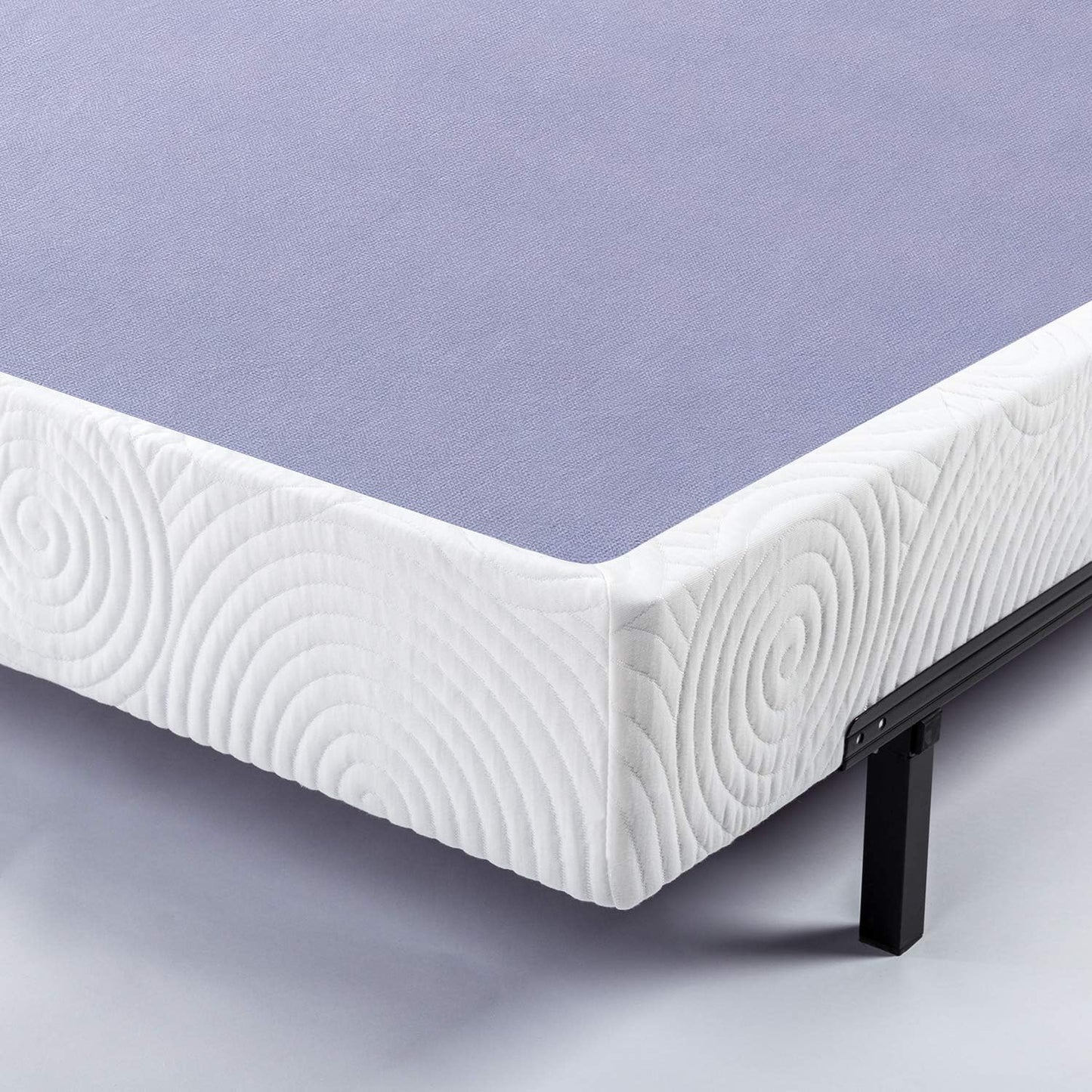 NEW - ZINUS Metal Box Spring with Wood Slats, 7.5 Inch Mattress Foundation, Sturdy Steel Structure, Easy Assembly, Queen - Retail $159