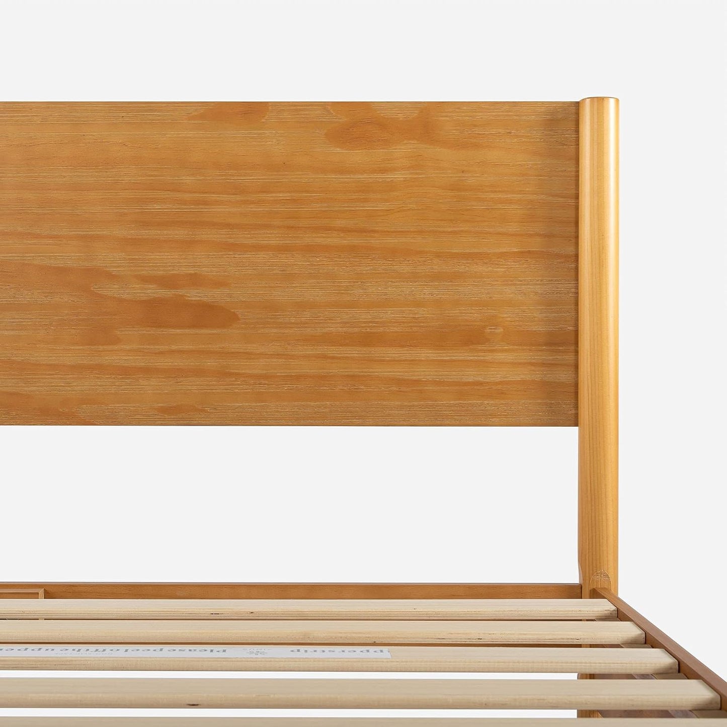 NEW - ZINUS QUEEN Allen Mid Century Wood Platform Bed Frame / Solid Wood Foundation / Wood Slat Support / No Box Spring Needed / Easy Assembly, Queen - Retail $305