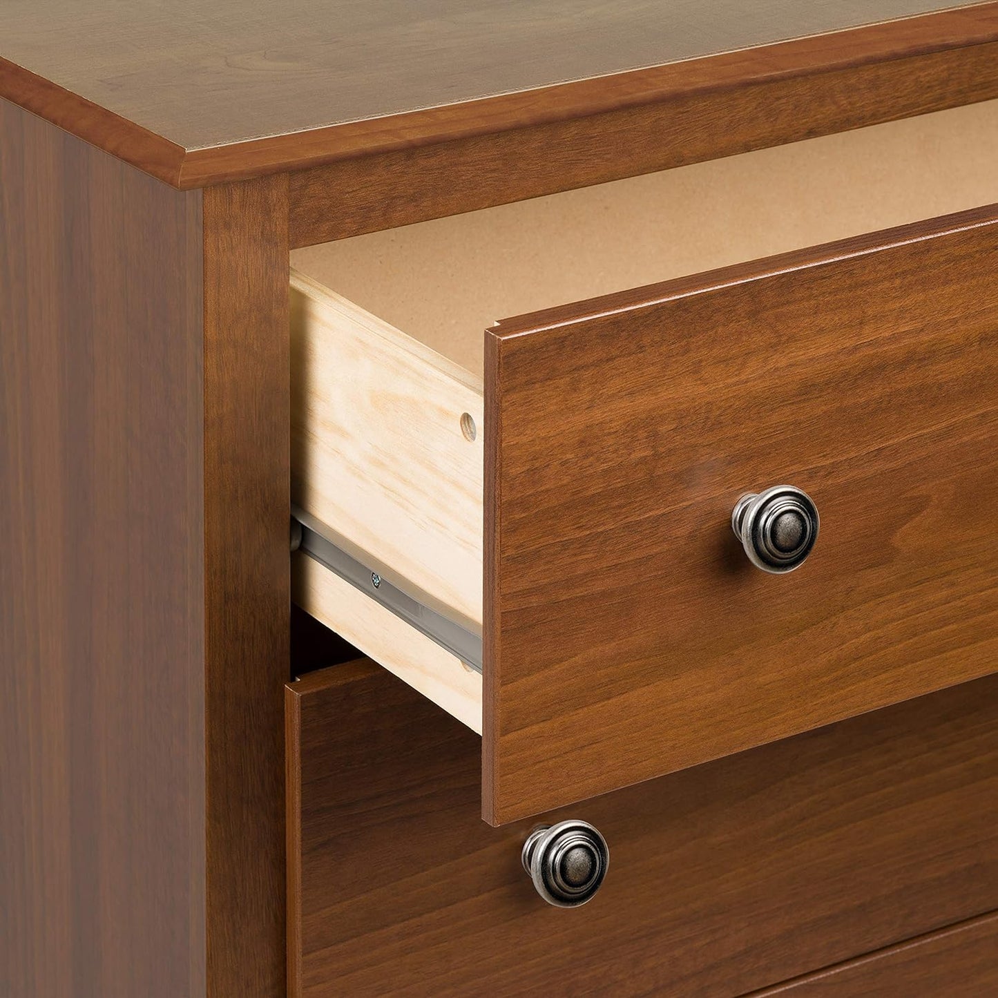 Prepac Sonoma Traditional 5-Drawer Tall Dresser for Bedroom, Functional Bedroom Dresser Chest of Drawers 16in D x 31.5in W x 45.12in H, Cherry, CDC-3345 - Retail $164