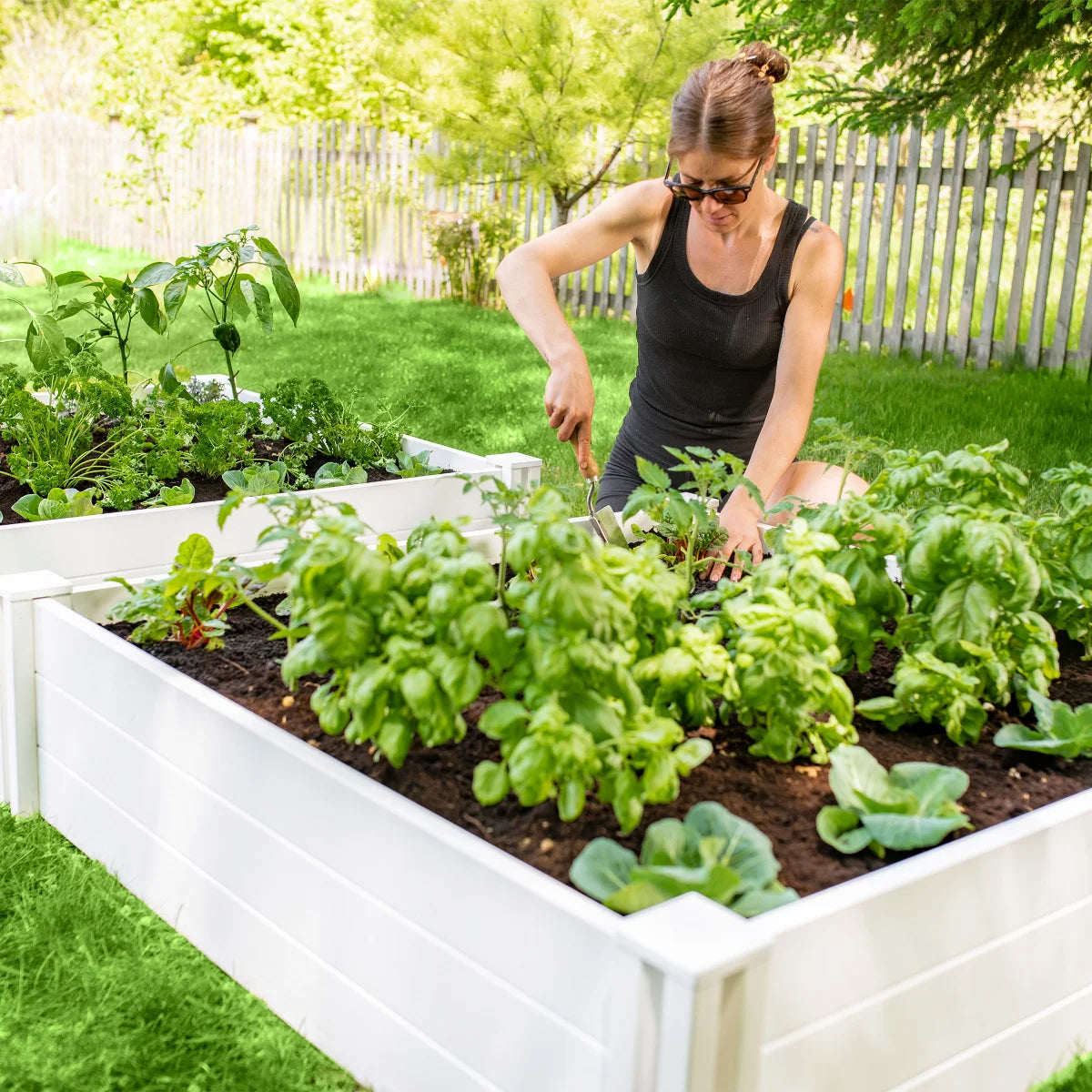 NEW - Vita White Vinyl Raised Garden Bed, 2-pack - Retail $89