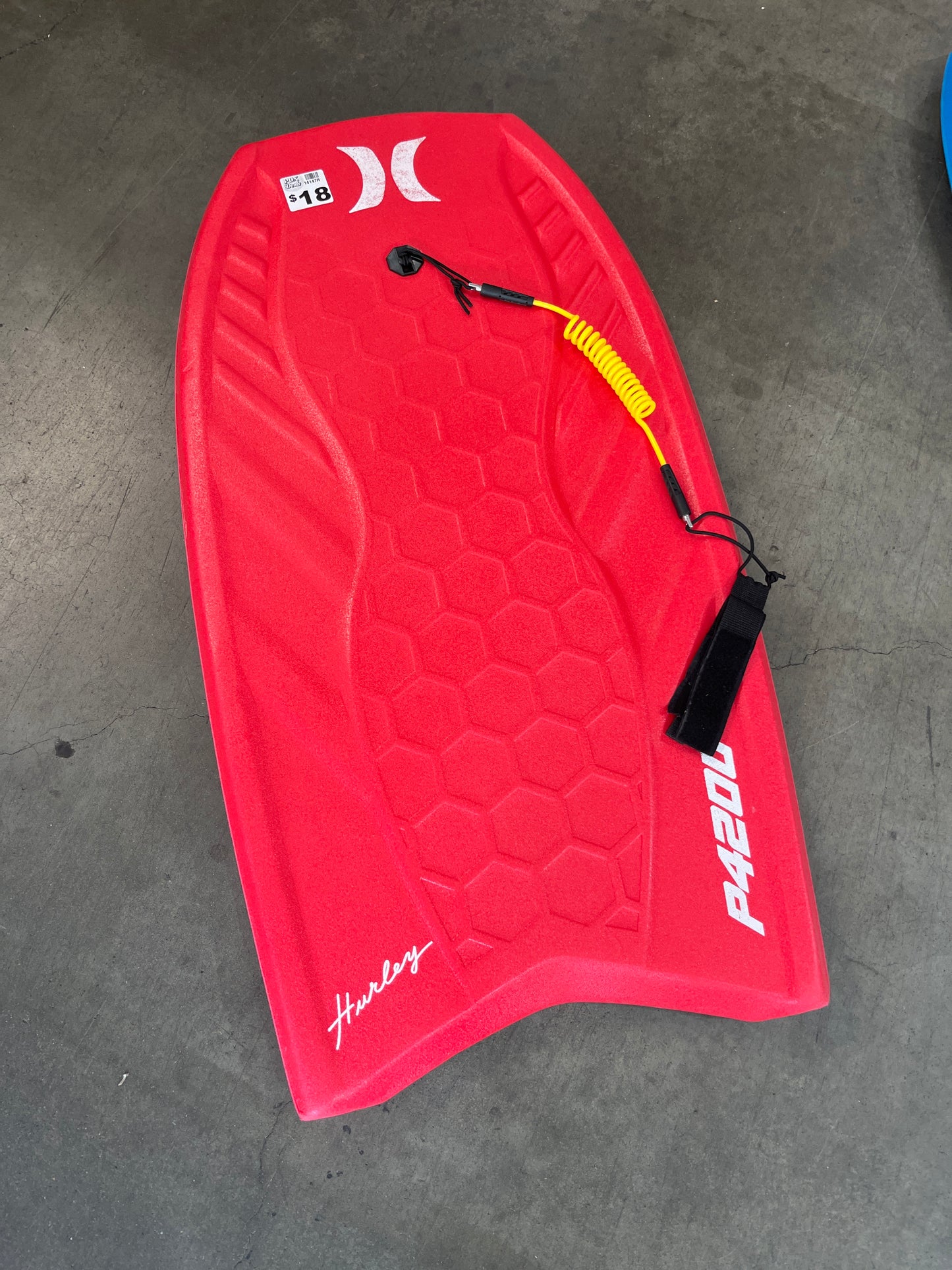 Hurley Phantom Red Bodyboard, 42.5”