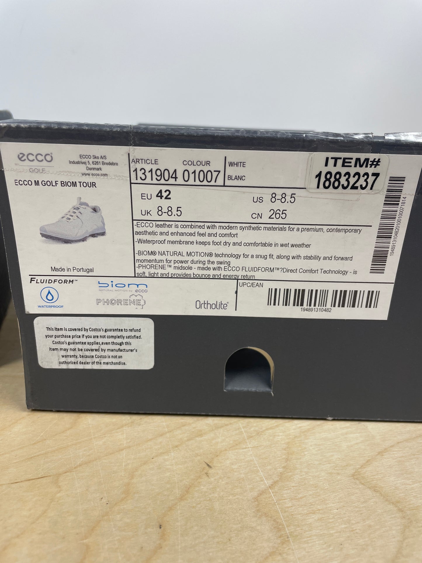 Ecco Men’s Golf Biom Shoes - Retail $140