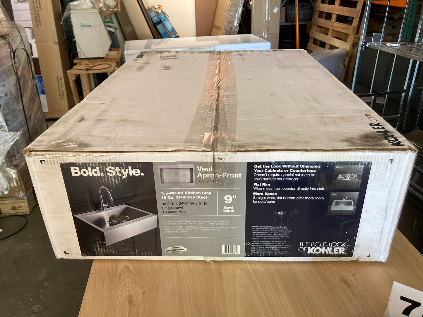 Costco - Kohler Stainless Steel 36” Apron Front Sink - Retail $349