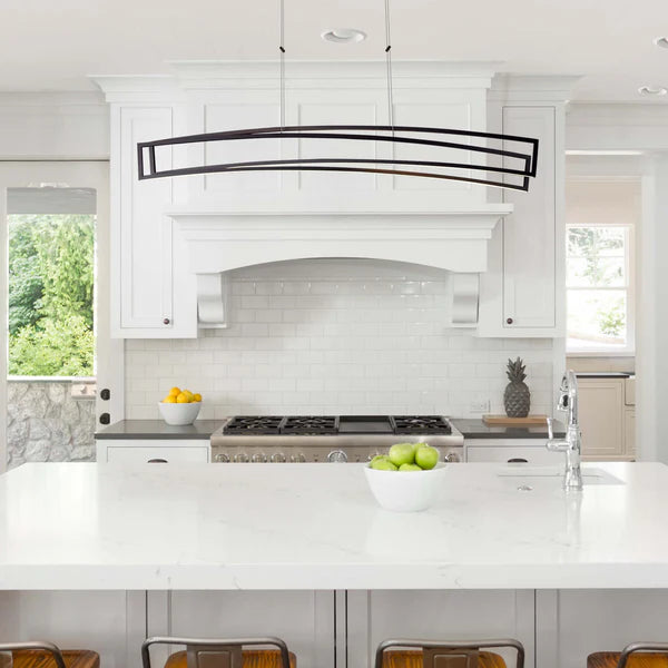 VONN Sirius VMC33440BL 46" ETL Certified Integrated LED Pendant, Height Adjustable Chandelier in Black